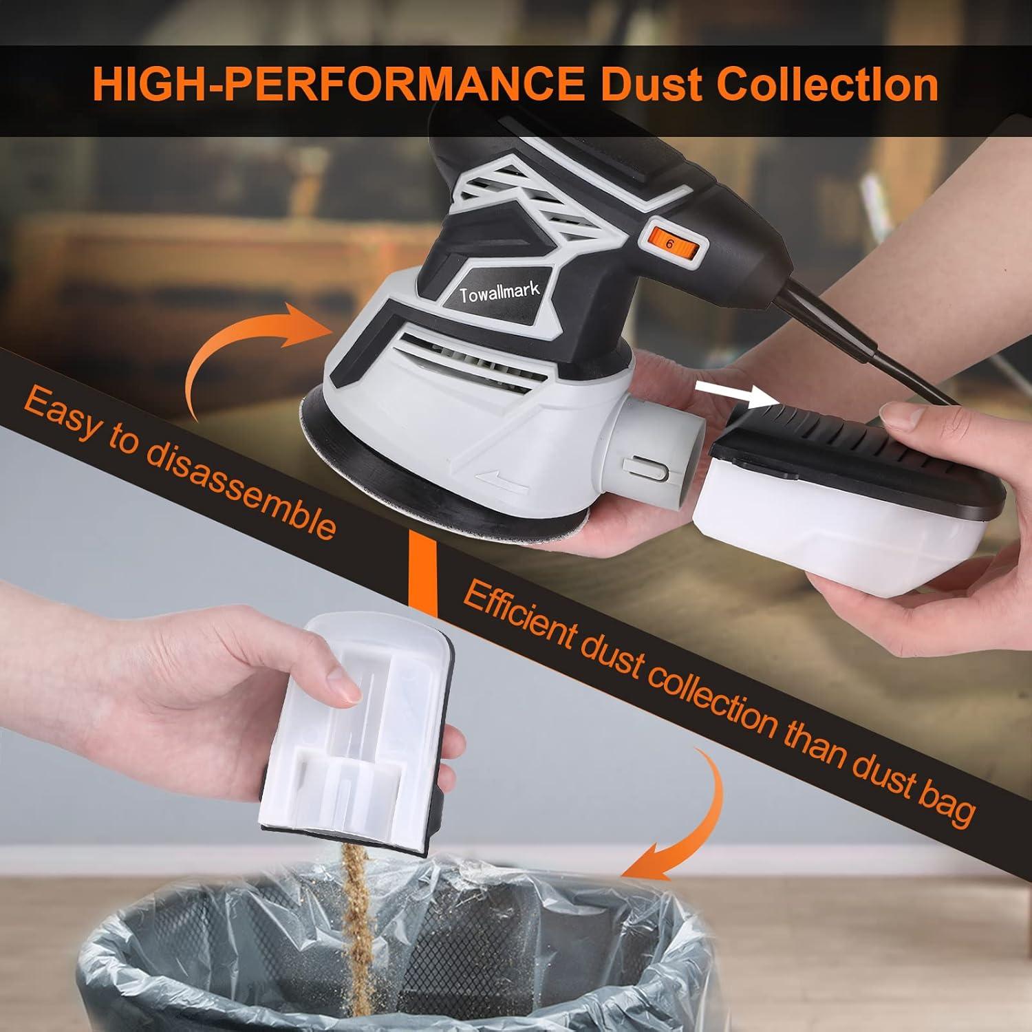 Lijadora Orbital Towallmark 350W 13000RPM 6 Velocidades