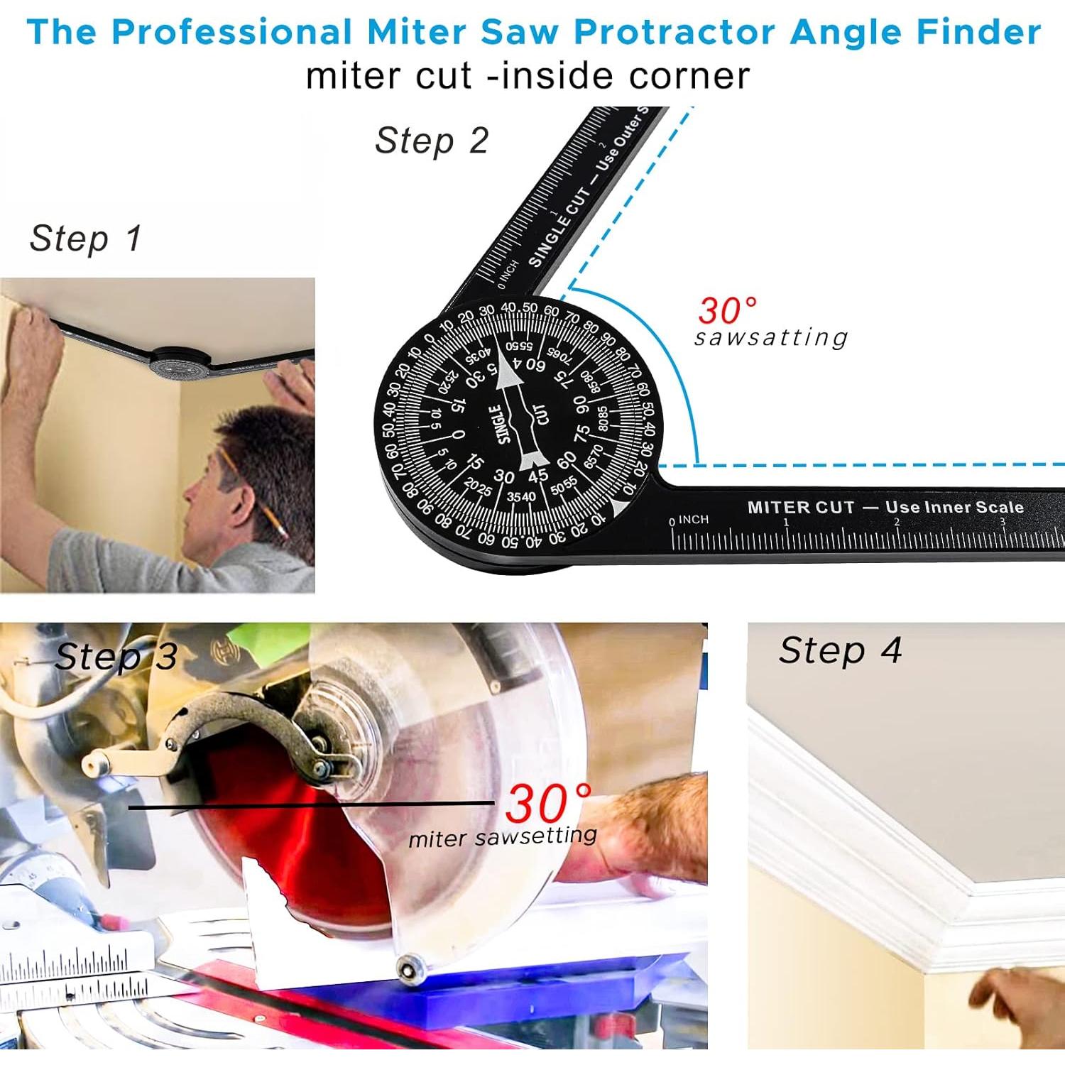 Transportador de Inglete LUVRD MP02 Medidor de Ángulo Preciso