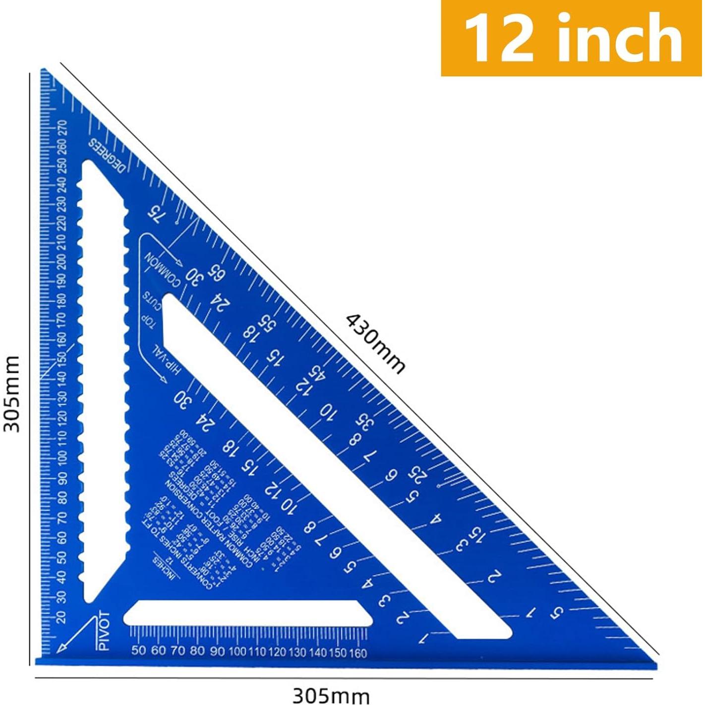 Regla Triangular Tiplusta 31x31x43 cm Aluminio Azul