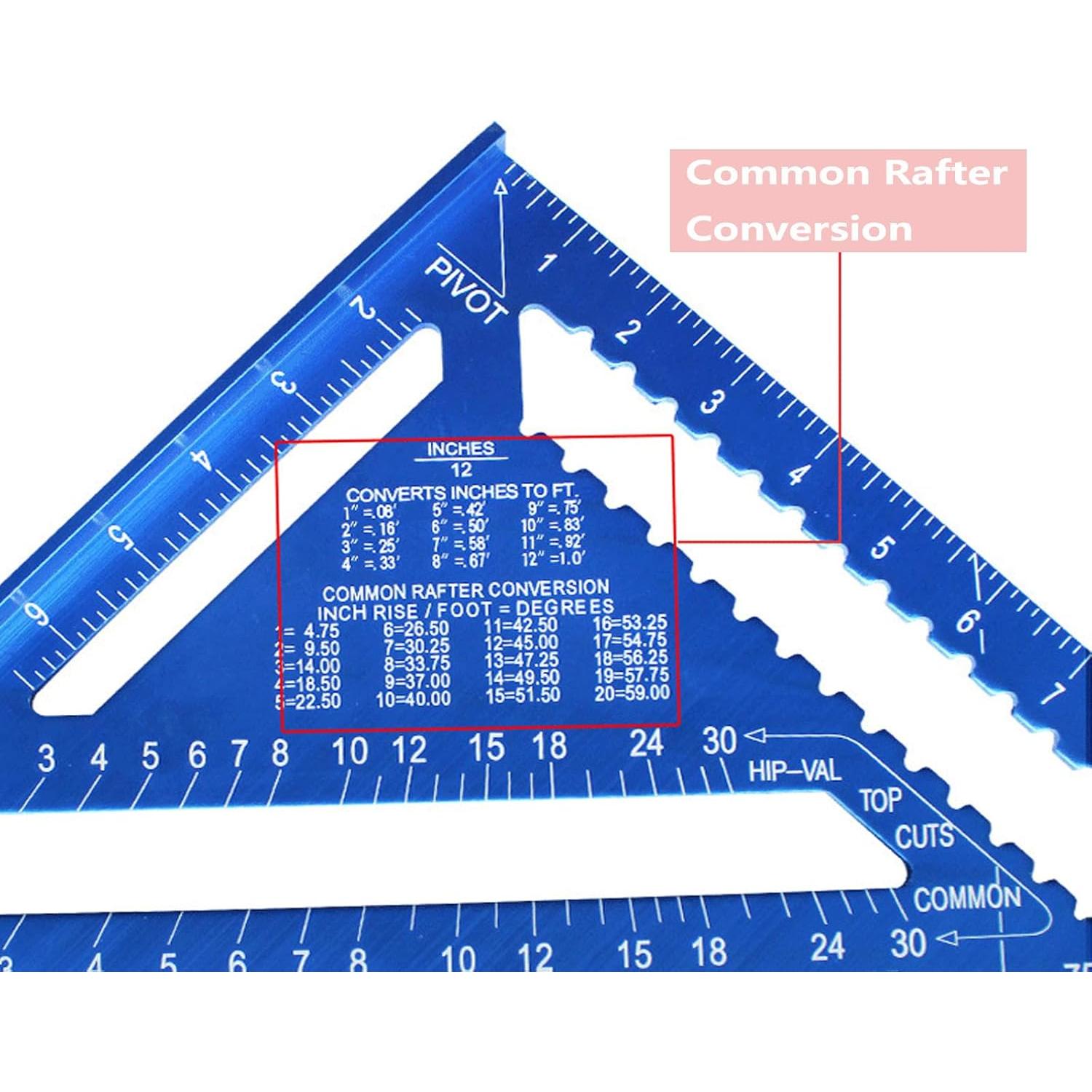 Regla Triangular Tiplusta 31x31x43 cm Aluminio Azul