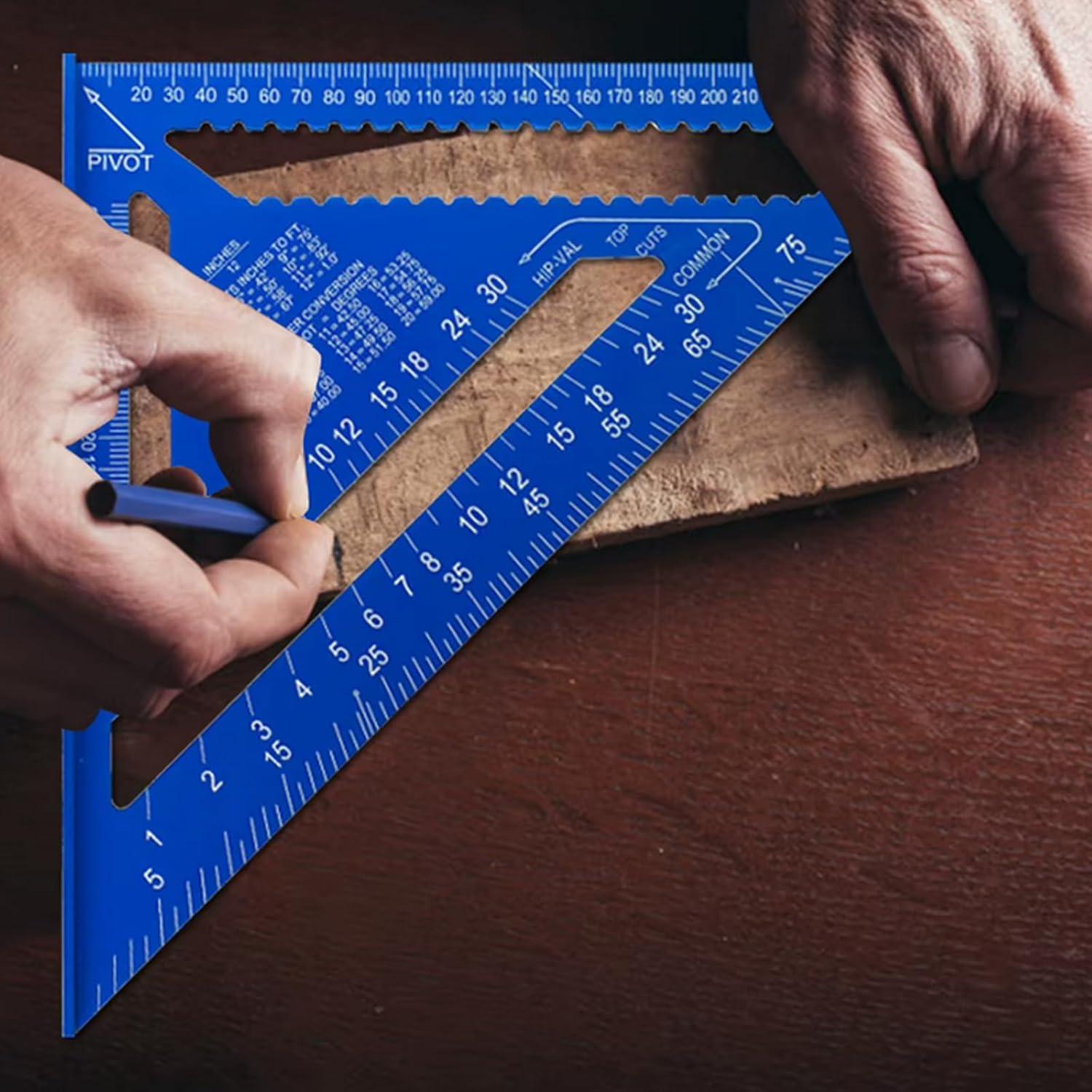 Regla Triangular Tiplusta 31x31x43 cm Aluminio Azul