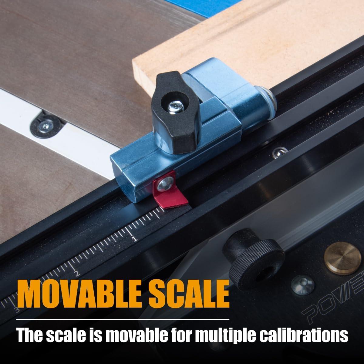 Sistema de Medición de Ingletes POWERTEC 71766 con Cerca Telescópica