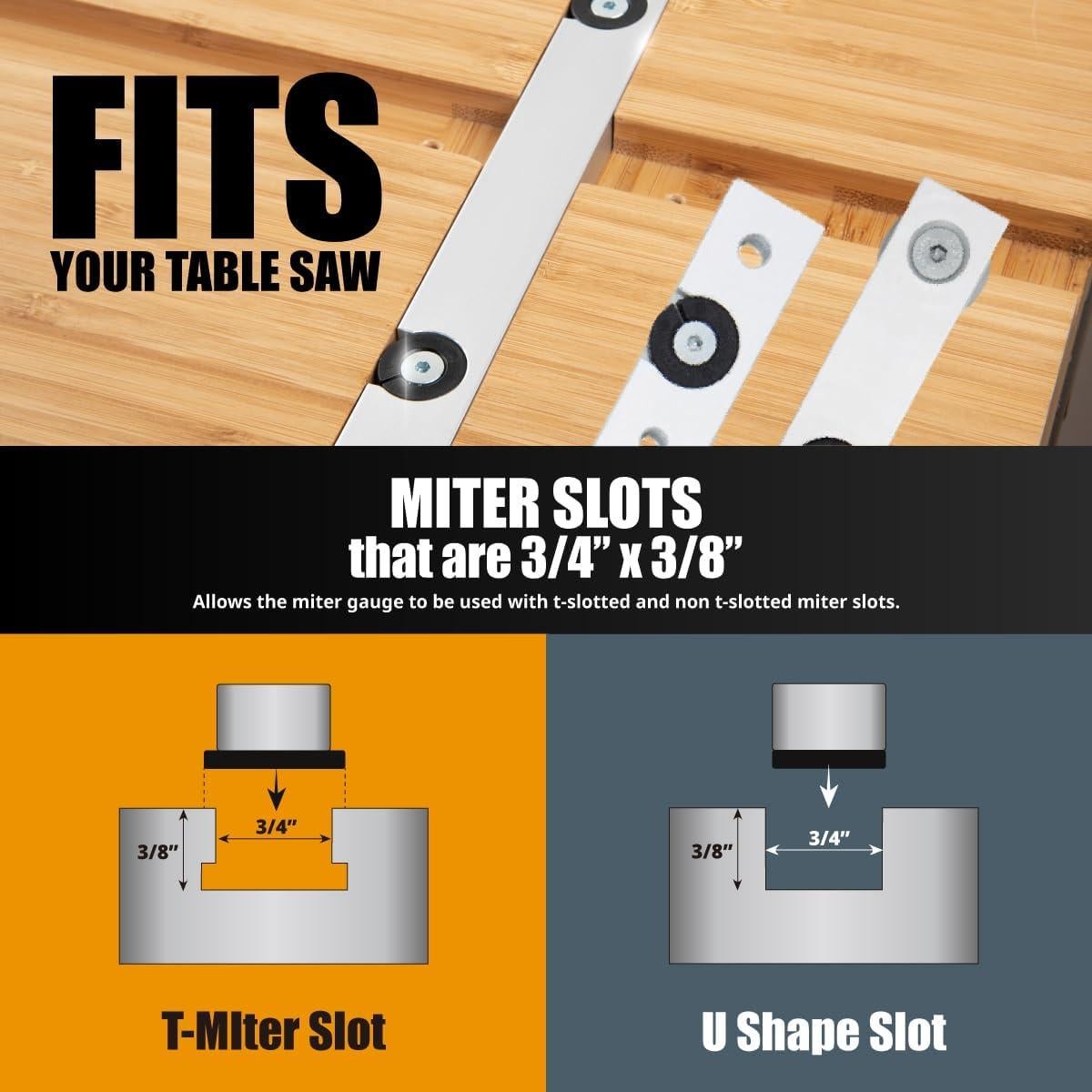 Sistema de Medición de Ingletes POWERTEC 71766 con Cerca Telescópica