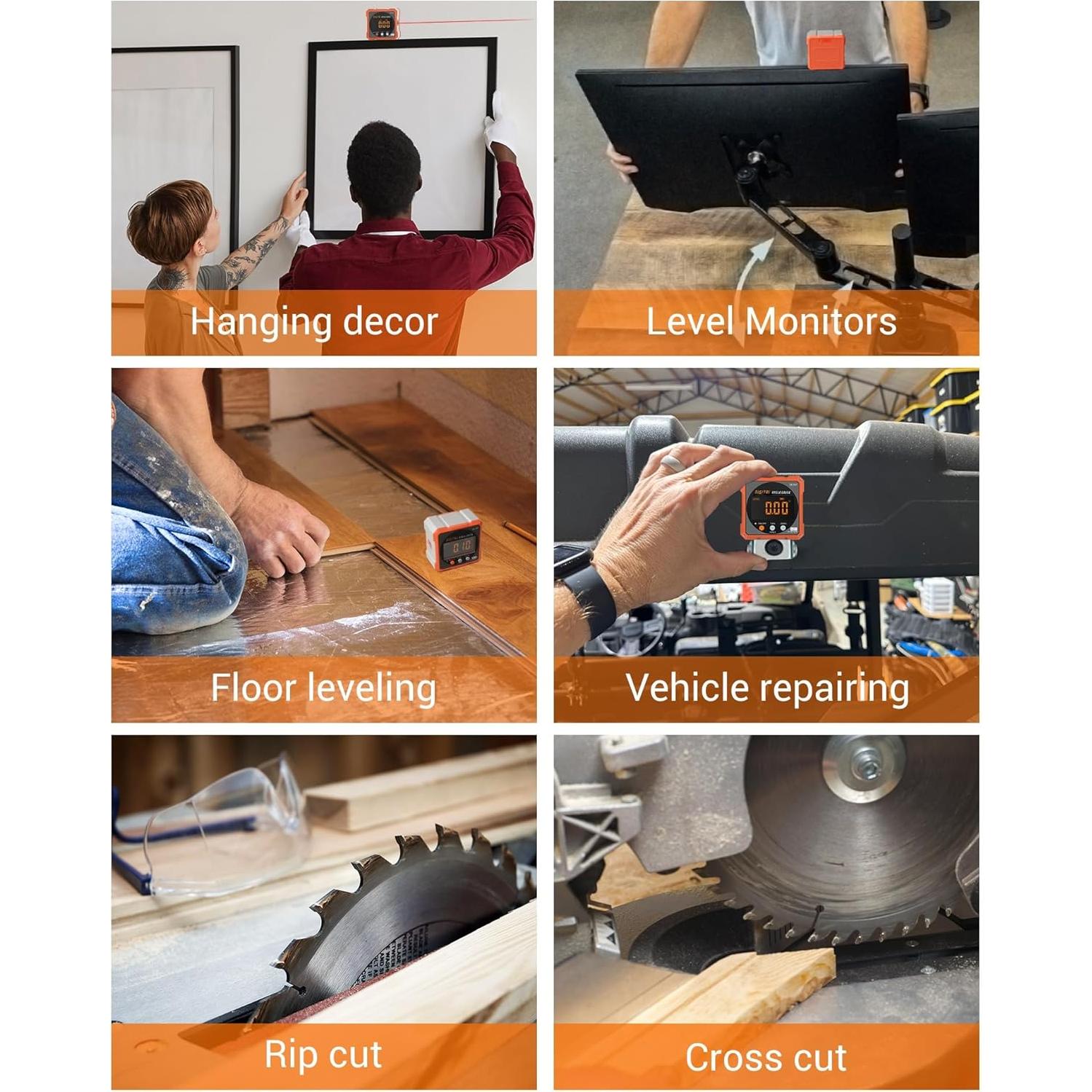 Buscador de Ángulo Digital AOSYCO Cubo Magnético 6,1 cm