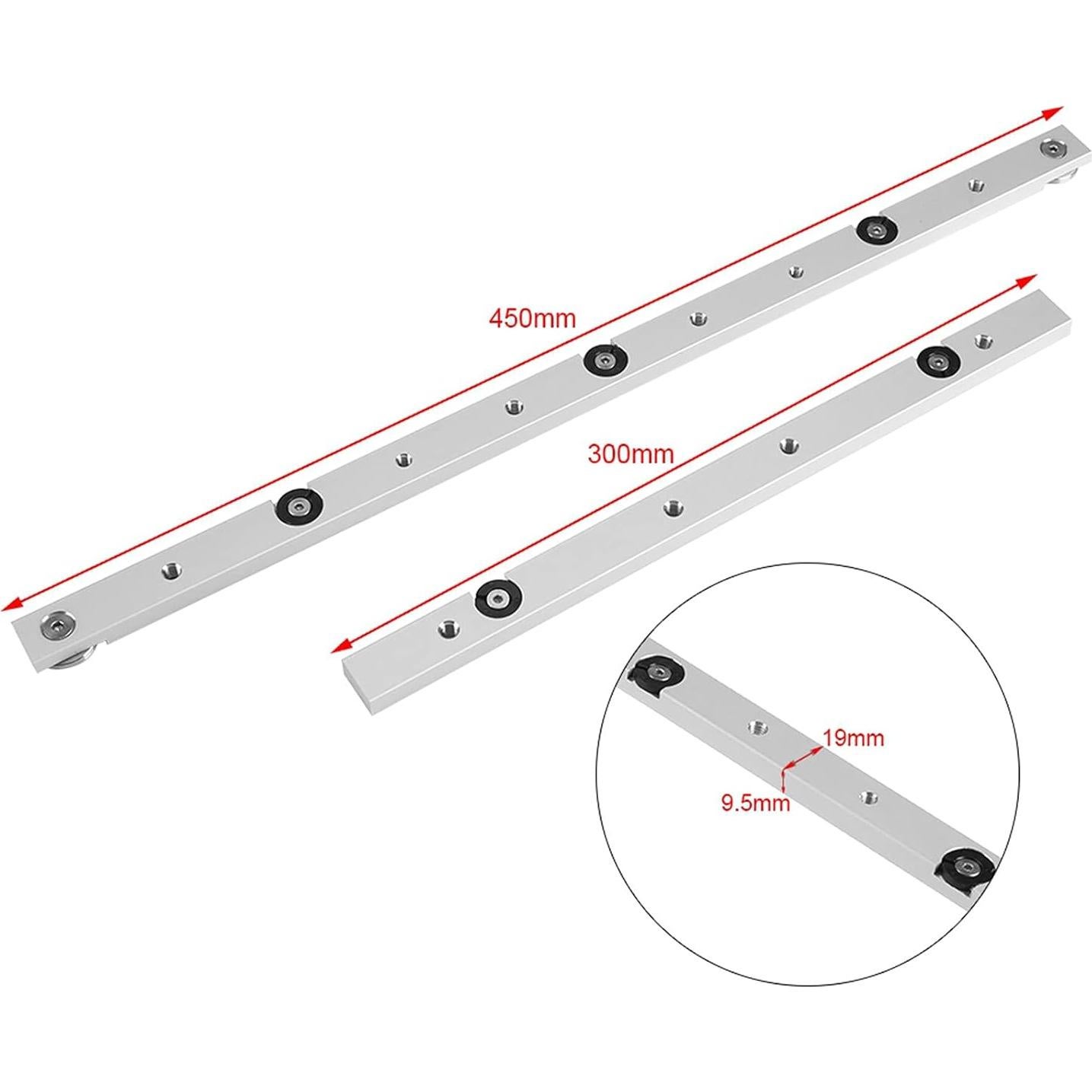 Guía de Inglete para Sierra de Mesa Headerbs 300 mm Aluminio