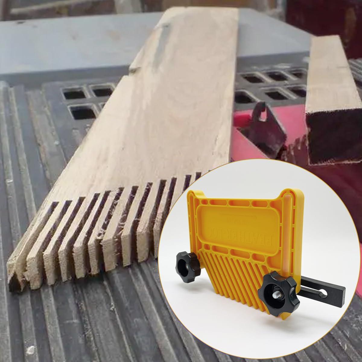 Featherboard de Seguridad Zeromall Amarillo 2 Pcs para Carpintería