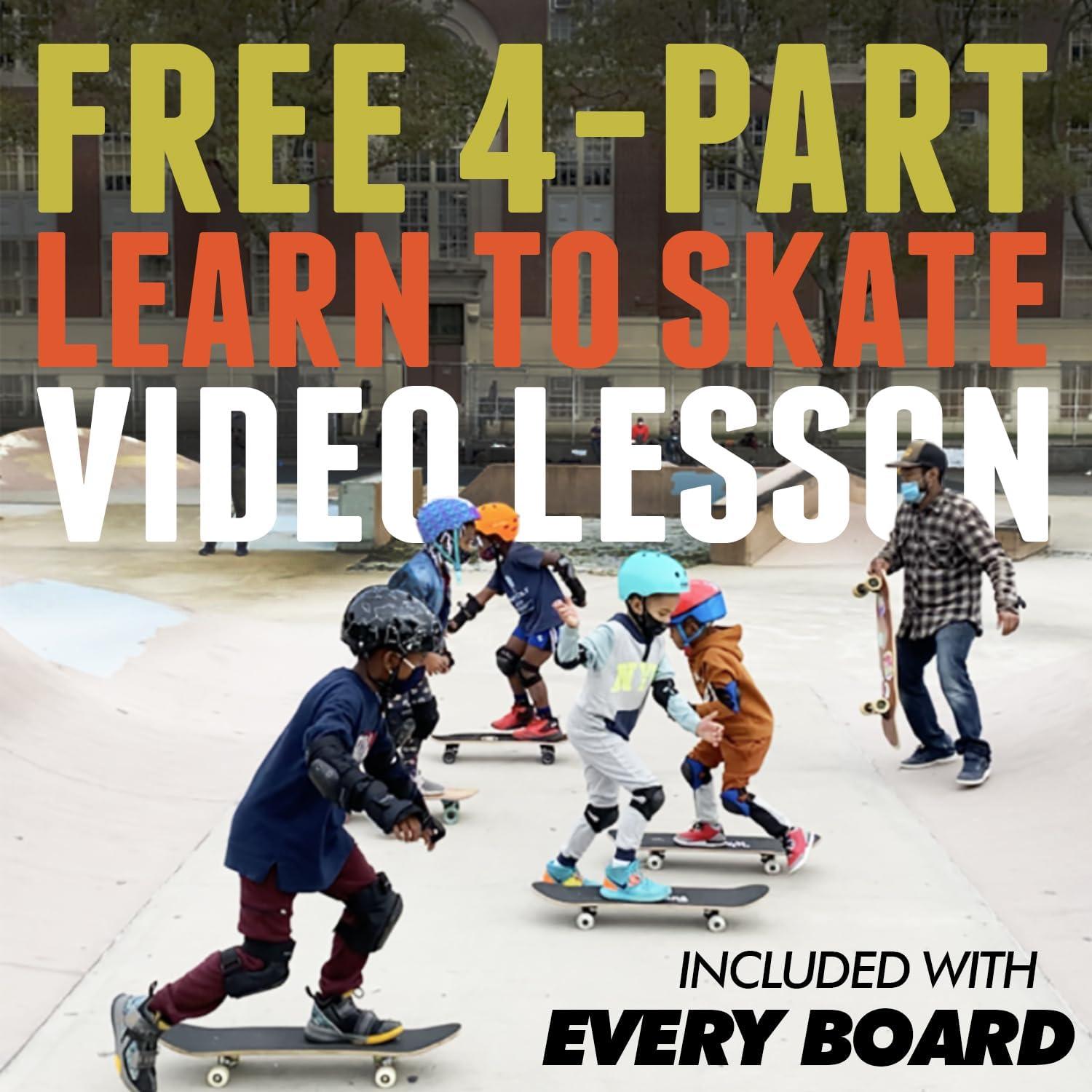 Patineta Completa Magneto Cohete 27.5x7.75cm para Principiantes