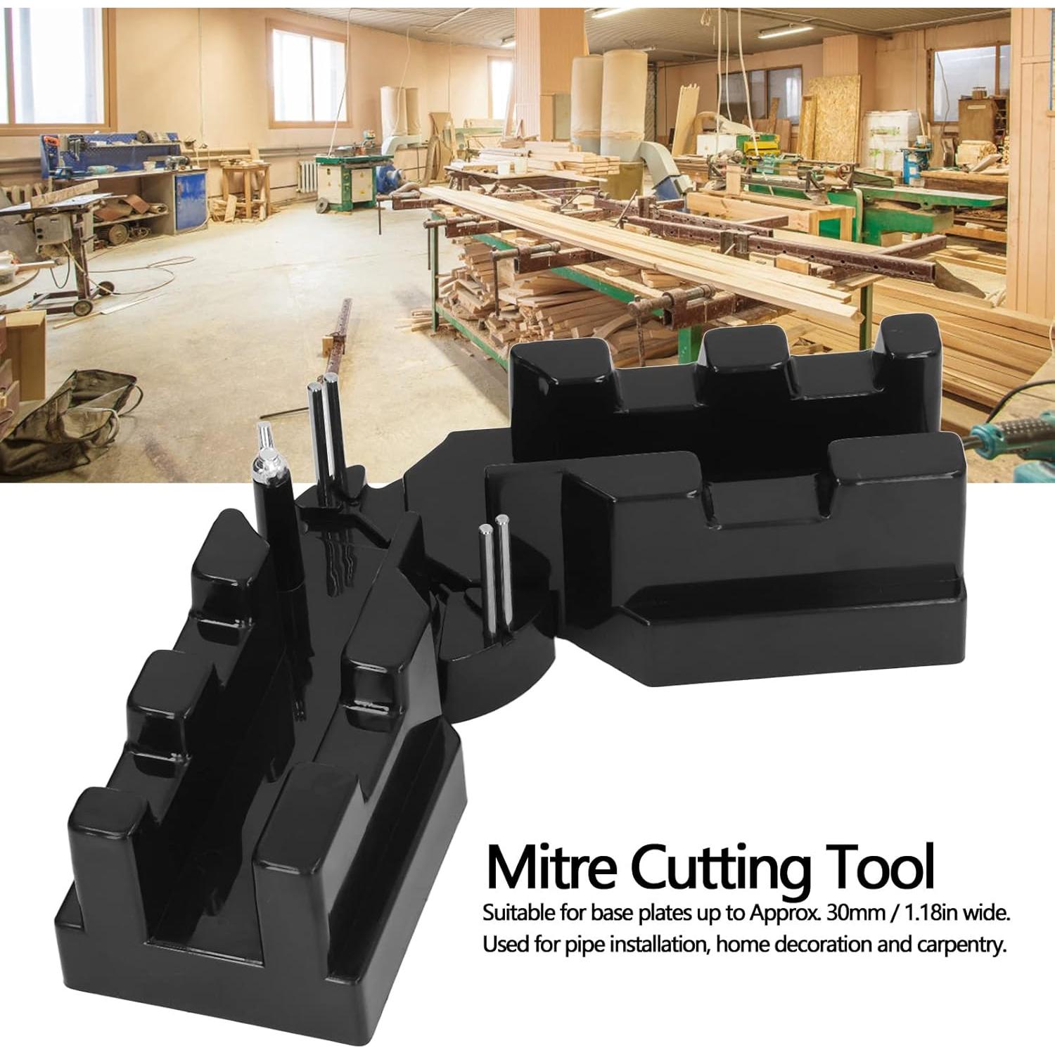 2 in 1 Mitre Measuring Cutting Tool,Sawing Portable Mitre Cutting Tool Measuring Angles Cutting Tool for Home Improvement Carpentry Work