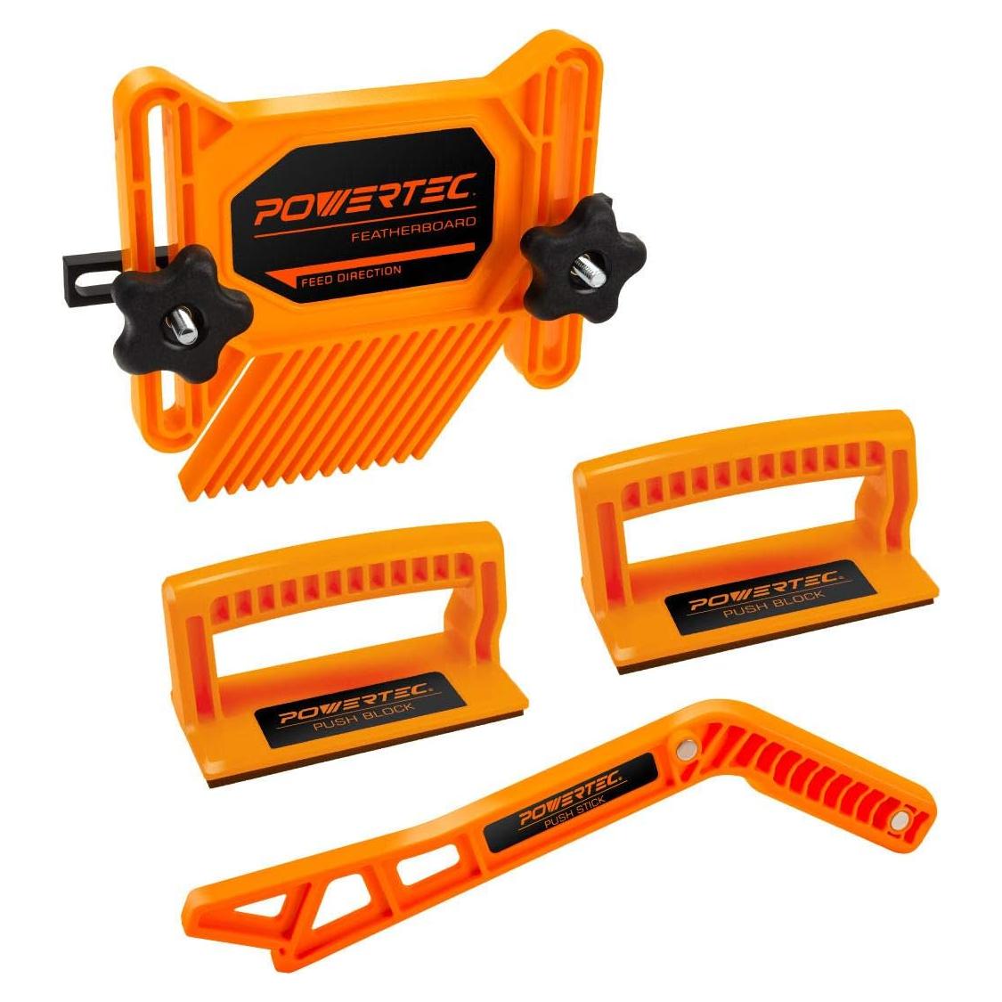 Kit de Seguridad POWERTEC 4 Piezas para Sierra de Banco