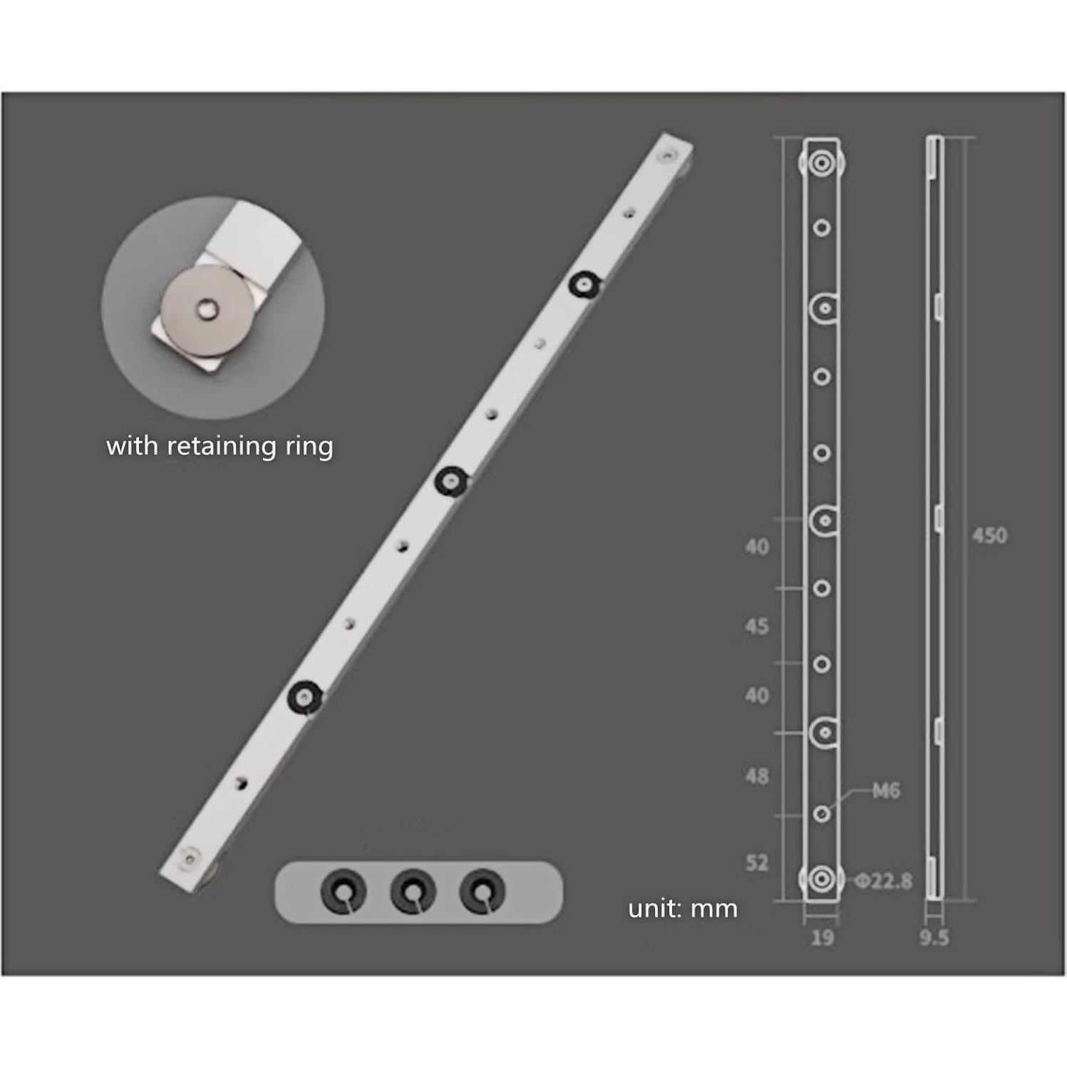 Barra de inglete Yosoo 300mm para sierra de mesa