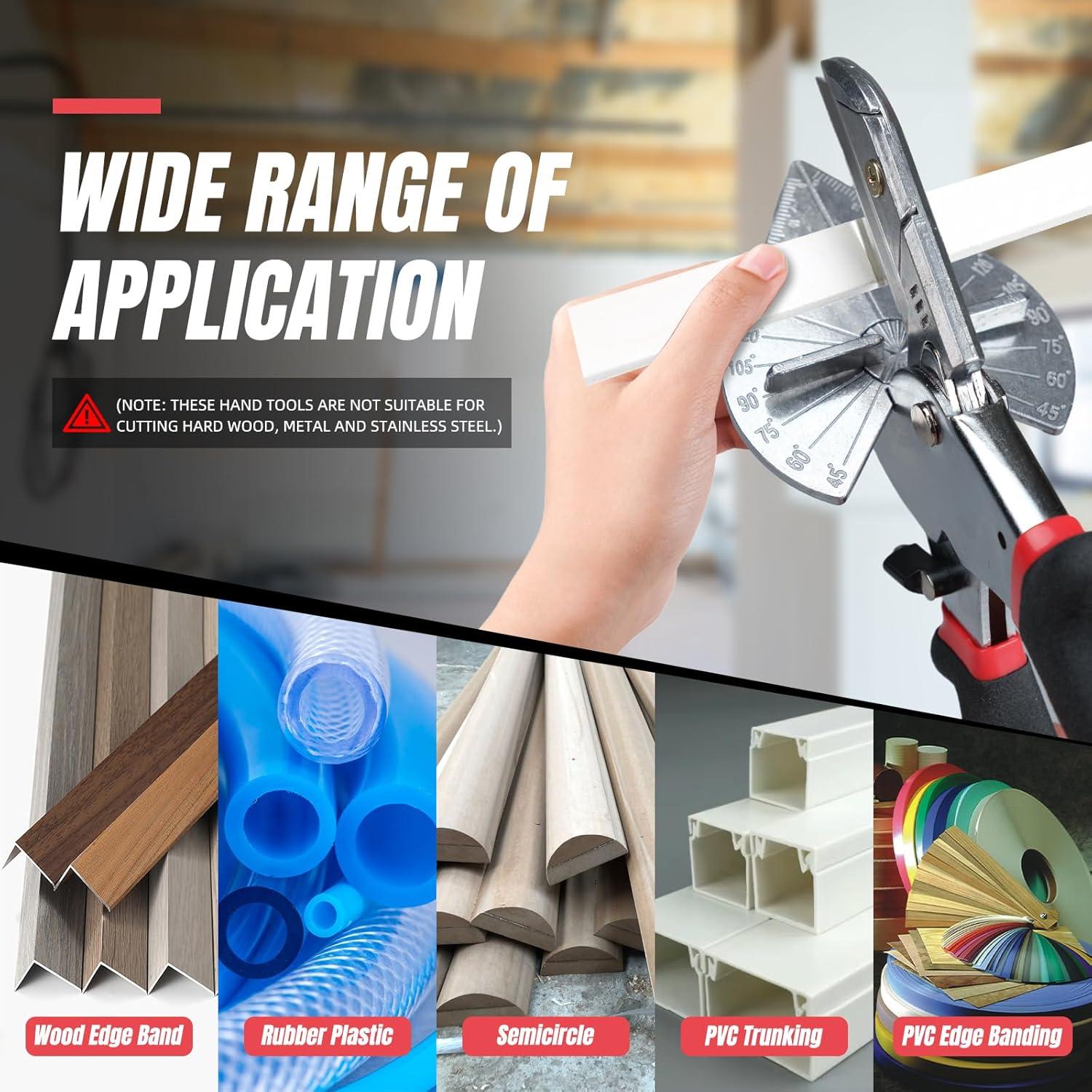 Cortadora de Inglete Yoofullki 10 Cuchillas Ajustable 45-135°