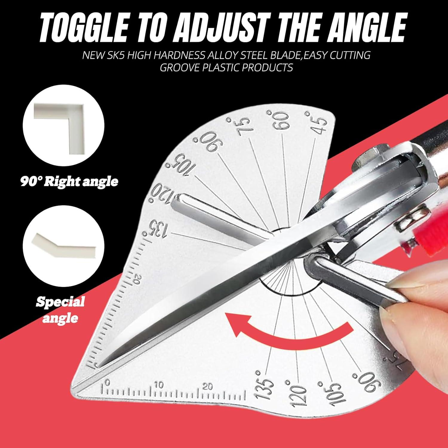 Cortadora de Inglete Yoofullki 10 Cuchillas Ajustable 45-135°