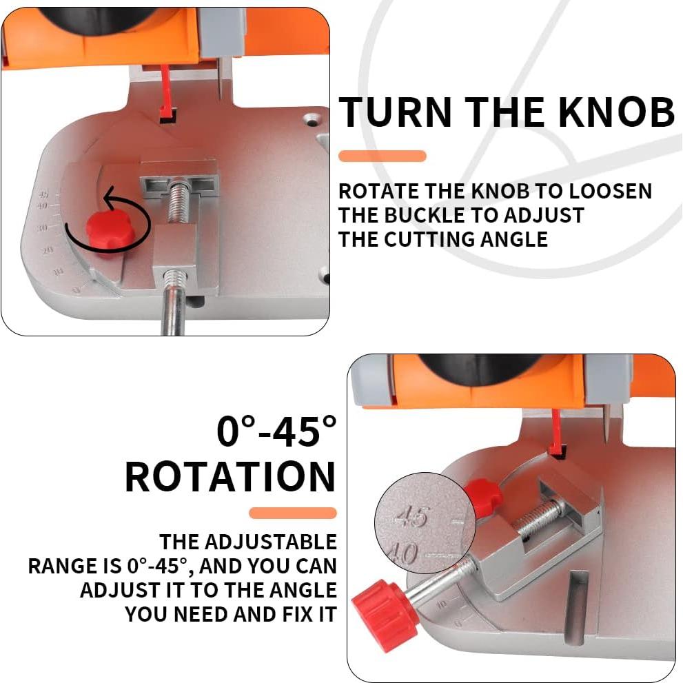 Sierra de Inglete Mini SI FANG 110V 6000 RPM Ajustable