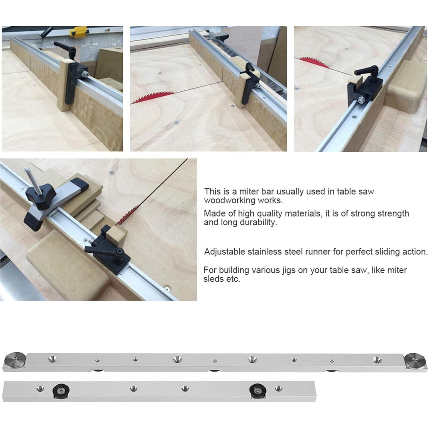 Carril de Inglete Ejoyous 45.72 cm para Sierra de Mesa