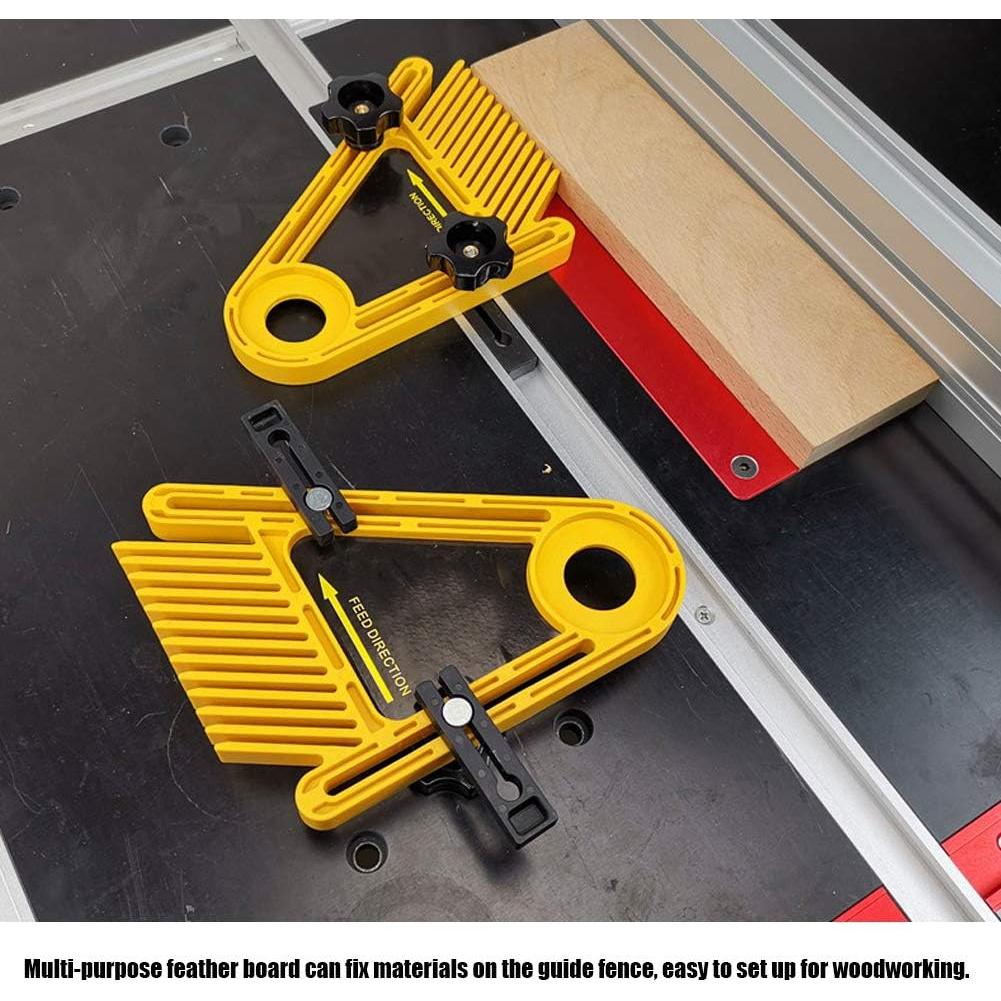 Tablero de Plumas Vikye Doble para Carpintería Amarillo