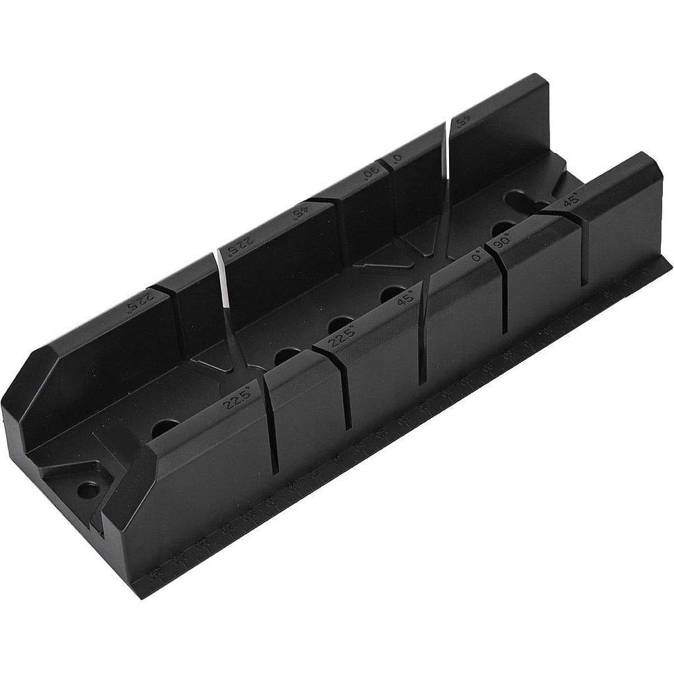 Miter Saw Cabinet, 0/22.5/45/90 Degree Cutting Angle Woodworking Miter Saw Box Cabinet Wood Gypsum Oblique Cutting Tool Set (801)