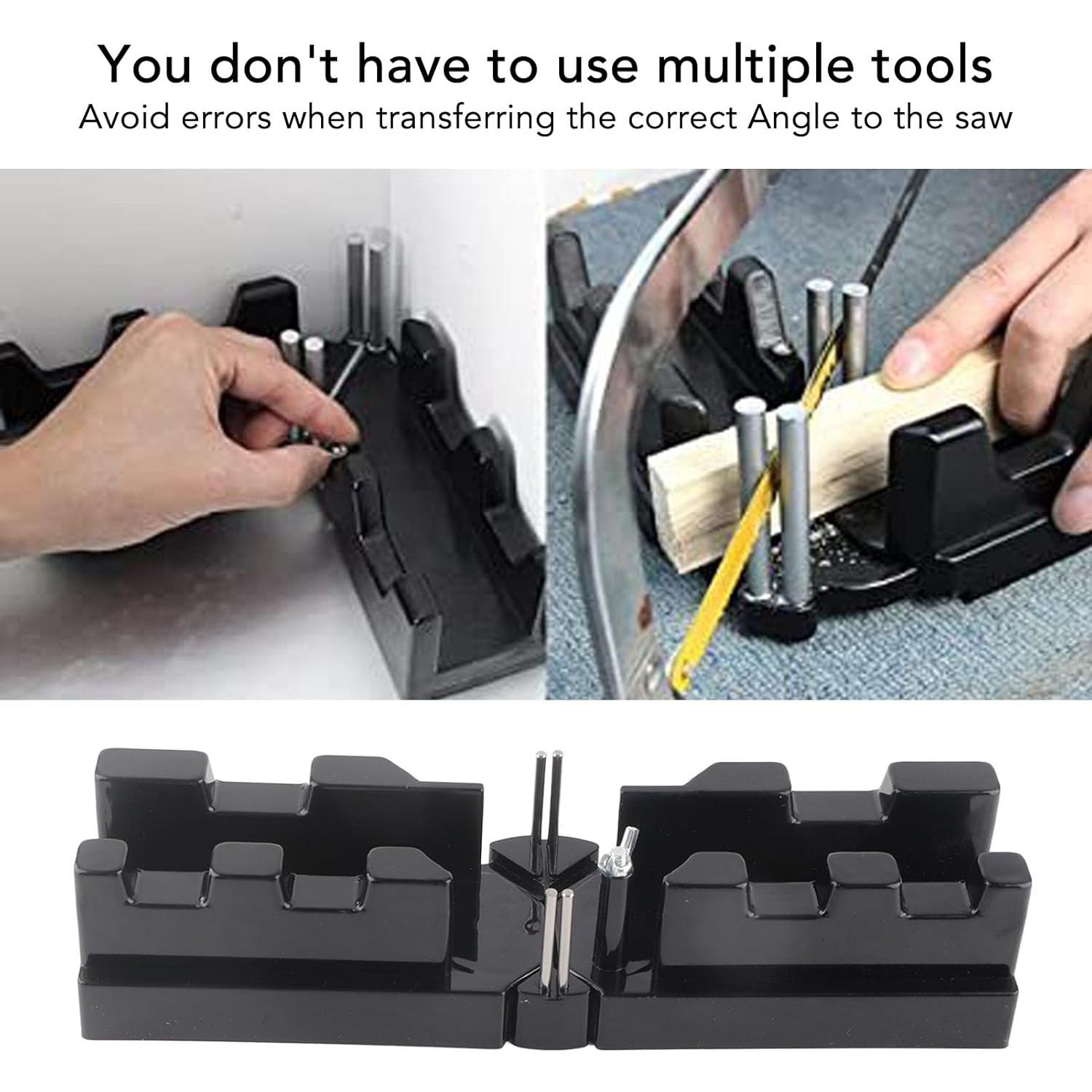 Herramienta de Corte Inglet 2 en 1 FAUOSWUK ABS Negro 85-180°