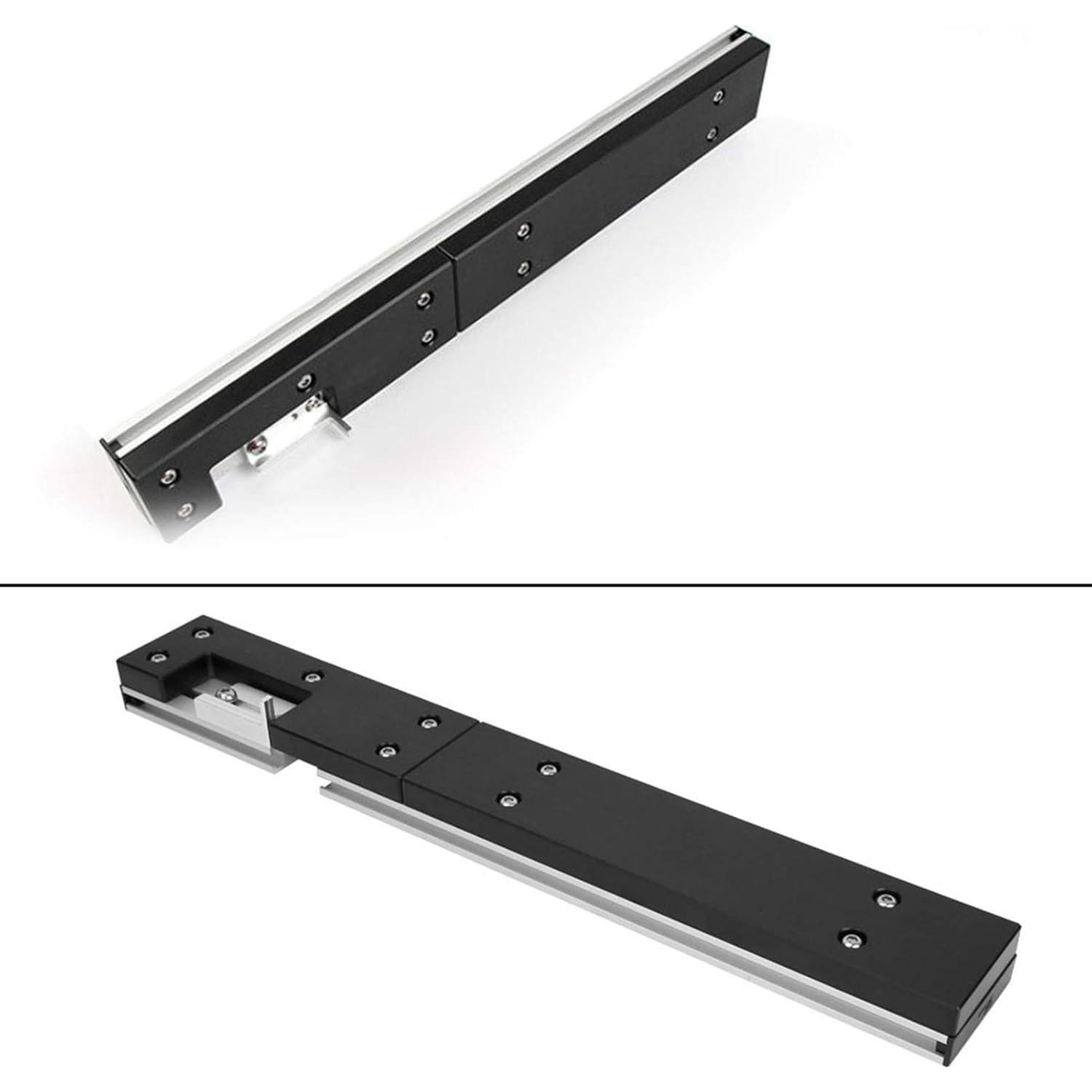 Aluminum Box Joint Jig, Router Table Saw DIY Tools Wood Jig Size Approx 450x60x30mm for Miter Gauge Woodworking Table Saw Tools