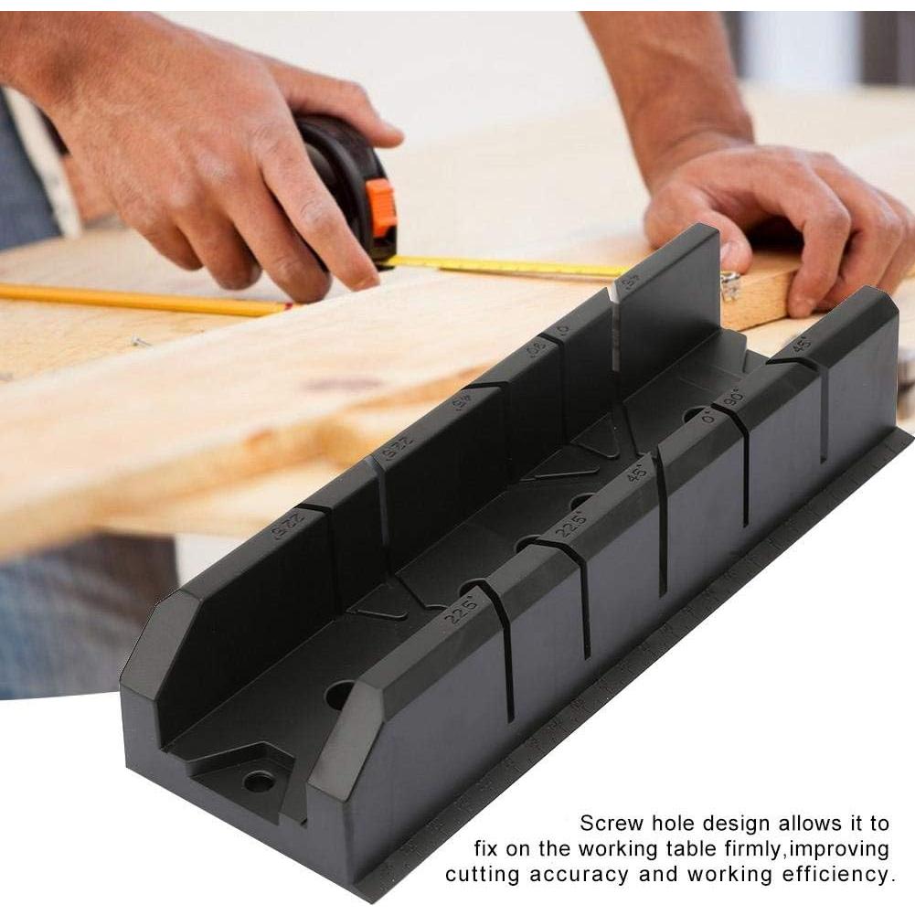 Caja de Sierra Ingletadora Walfront 801 con Guía 0-90°