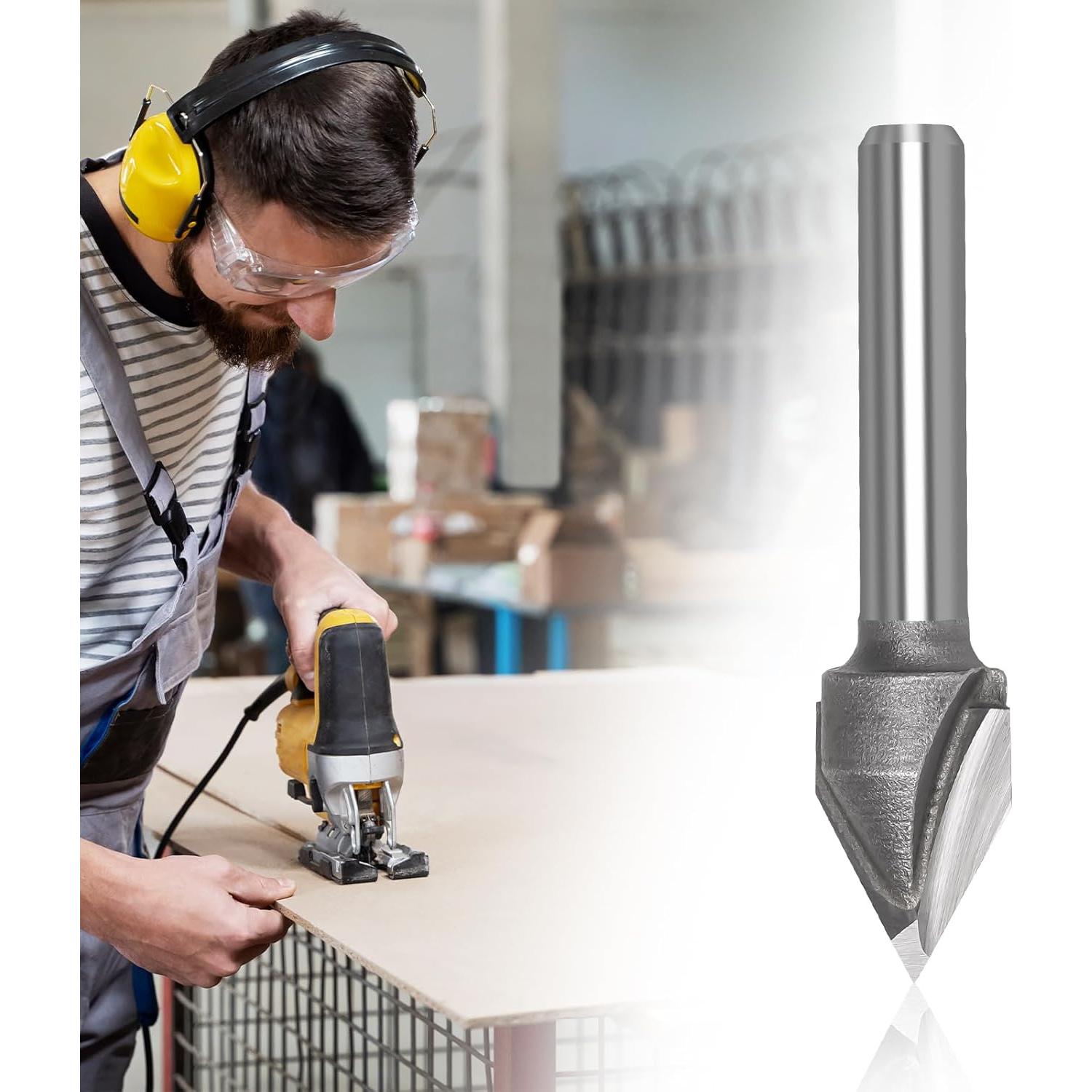 Brocas Router CNC LUNYEE 60° V Groove 6,35mm Diámetro