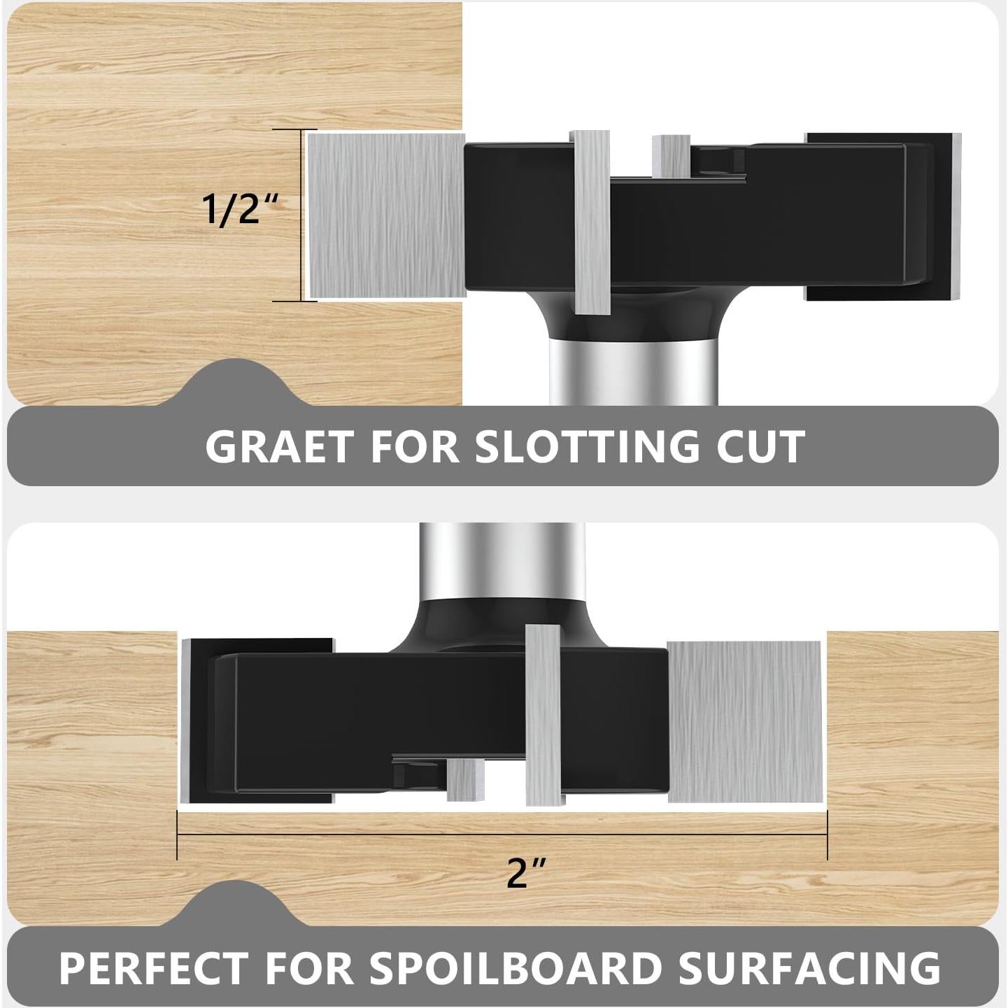 Fresa de Superficie CNC Newdeli 5,08 cm Diámetro 4 Alas