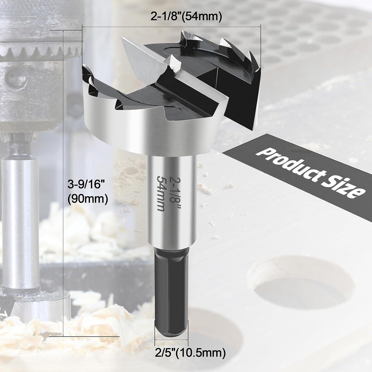 Broca Forstner RURITKIT 5,40 cm para madera y plástico