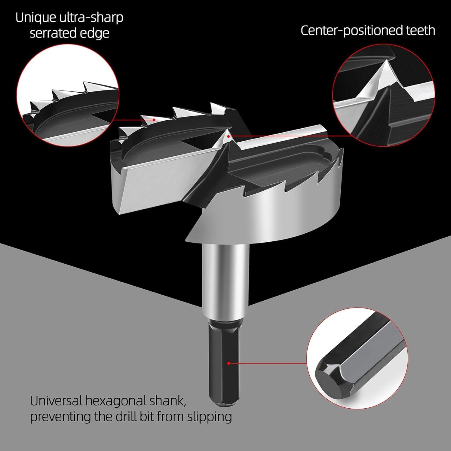 Broca Forstner RURITKIT 5,40 cm para madera y plástico