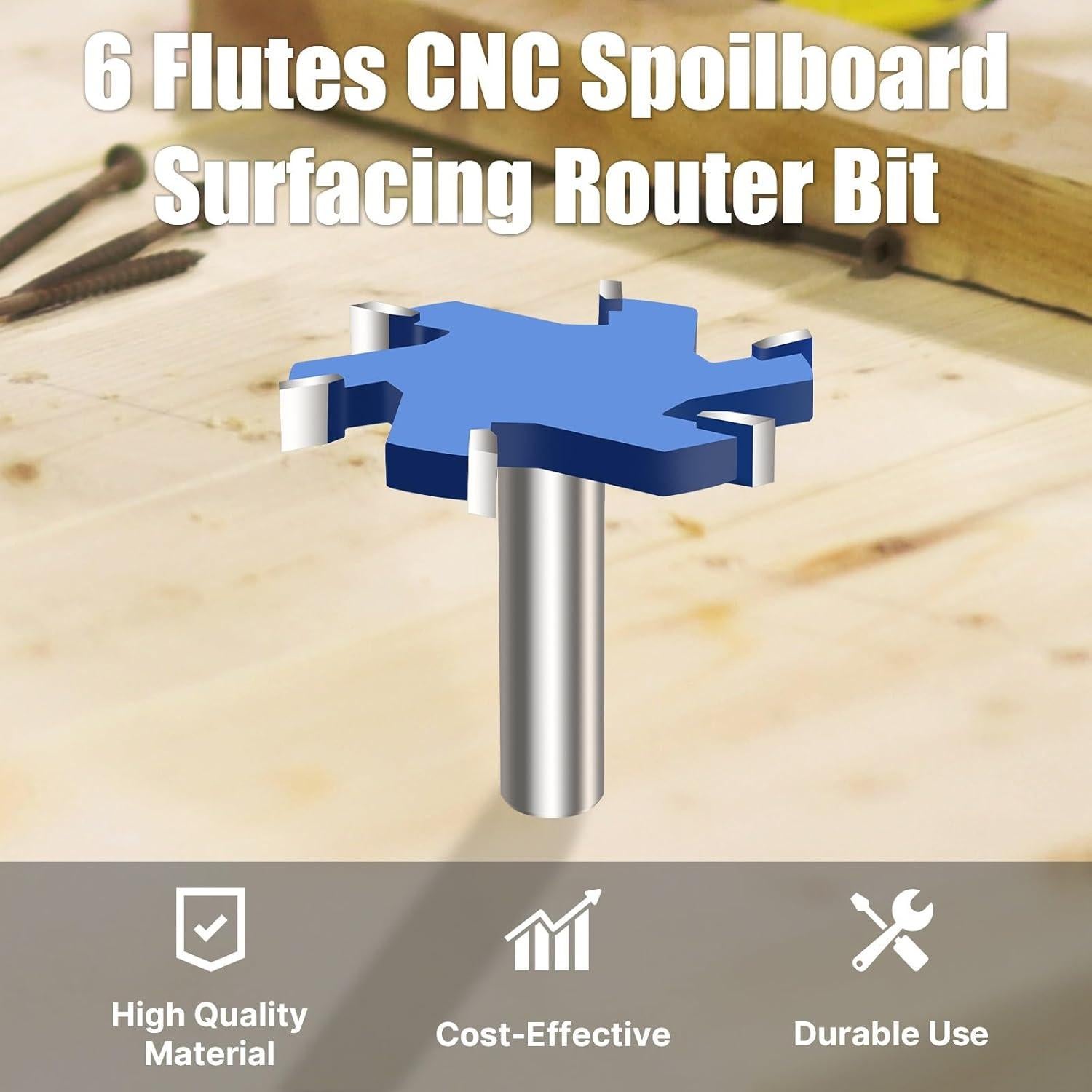 Fresa de Aplanado Vearter 65mm 6 Alas para CNC Madera