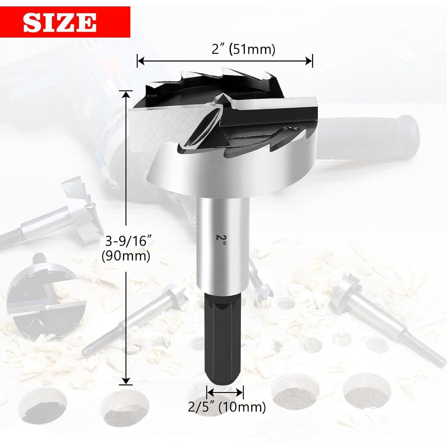 Broca Forstner 51mm NICAVKIT para Madera y Plástico