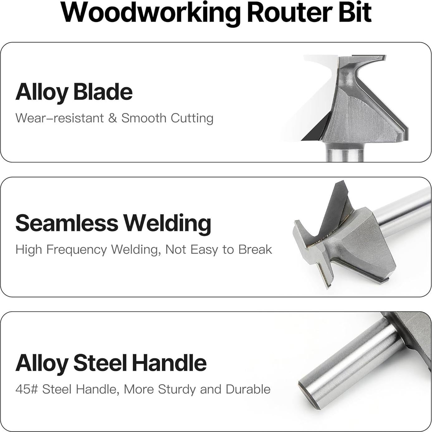 Fresa de Carpintería HUHAO R18 Cuchilla Curvatura 7.62cm