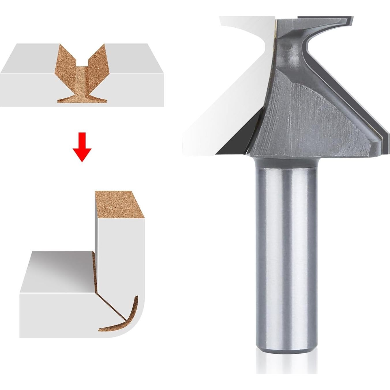 Fresa de Carpintería HUHAO R18 Cuchilla Curvatura 7.62cm