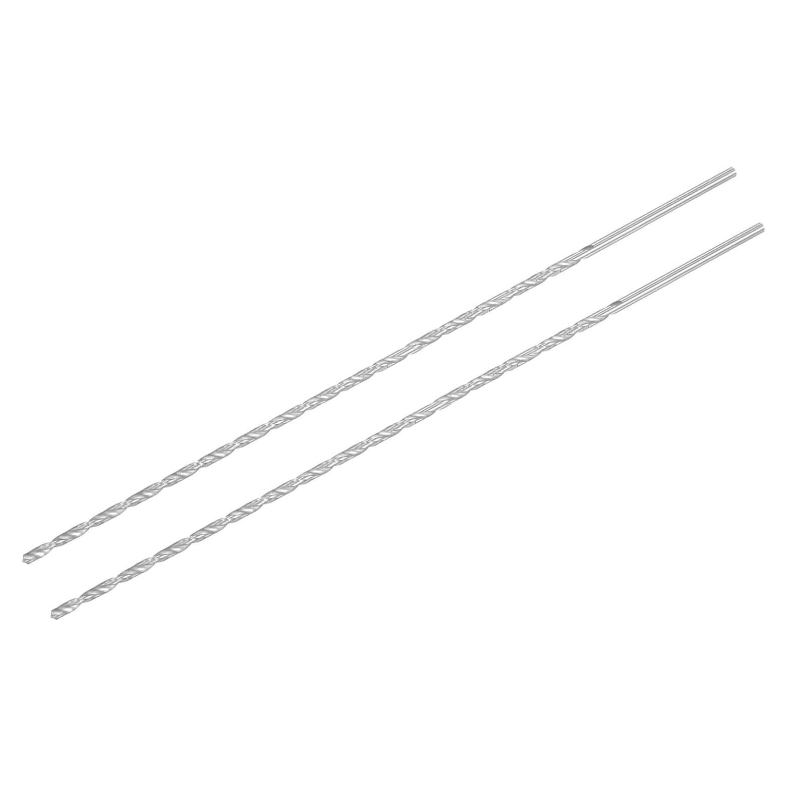 Brocas de Twist HSS uxcell 2.5mm x 200mm para Metal y Plástico