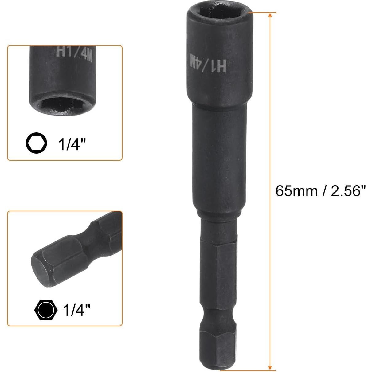 Controlador de Tuercas Magnético HARFINGTON 1/4" x 6,35 cm