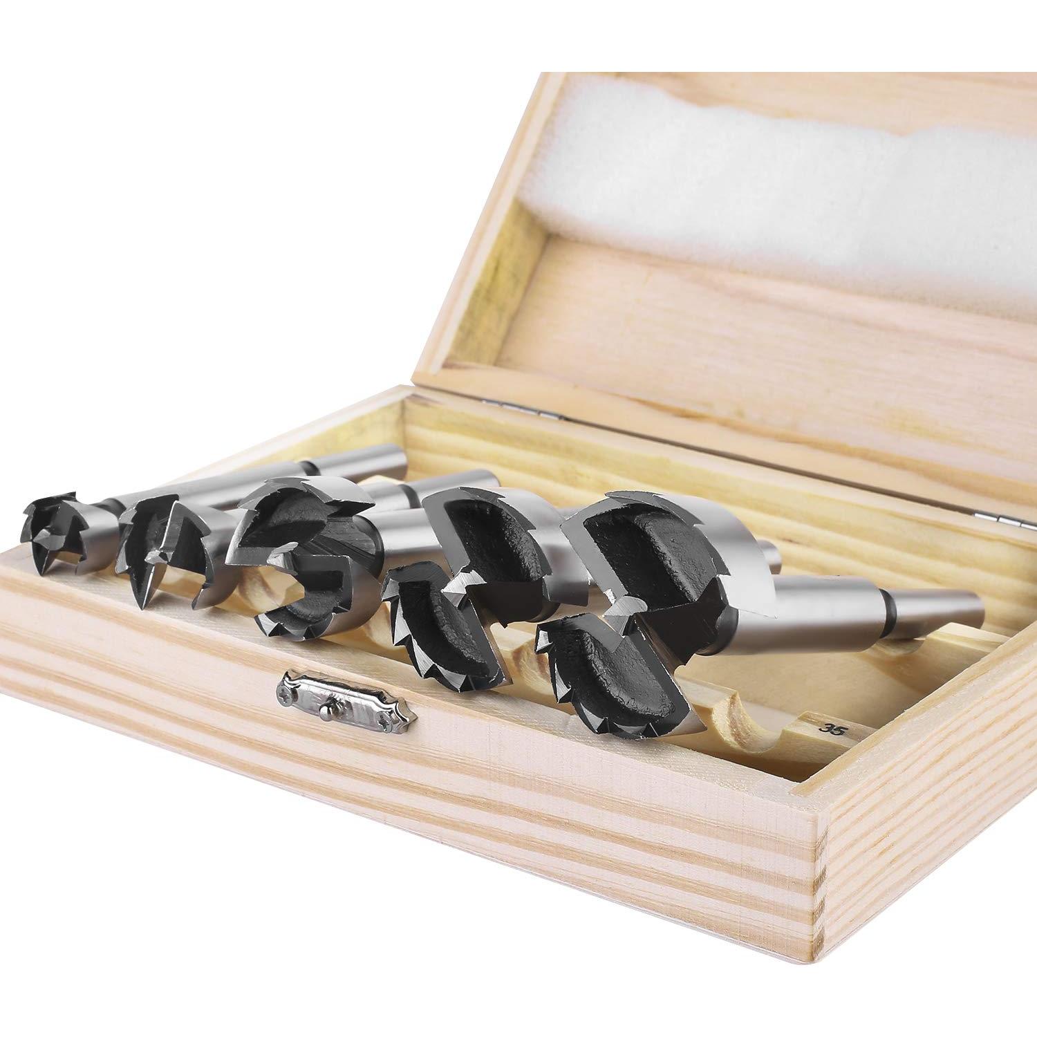 Juego de Brocas Forstner 5 Pcs HPHOPE 15-35mm para Madera