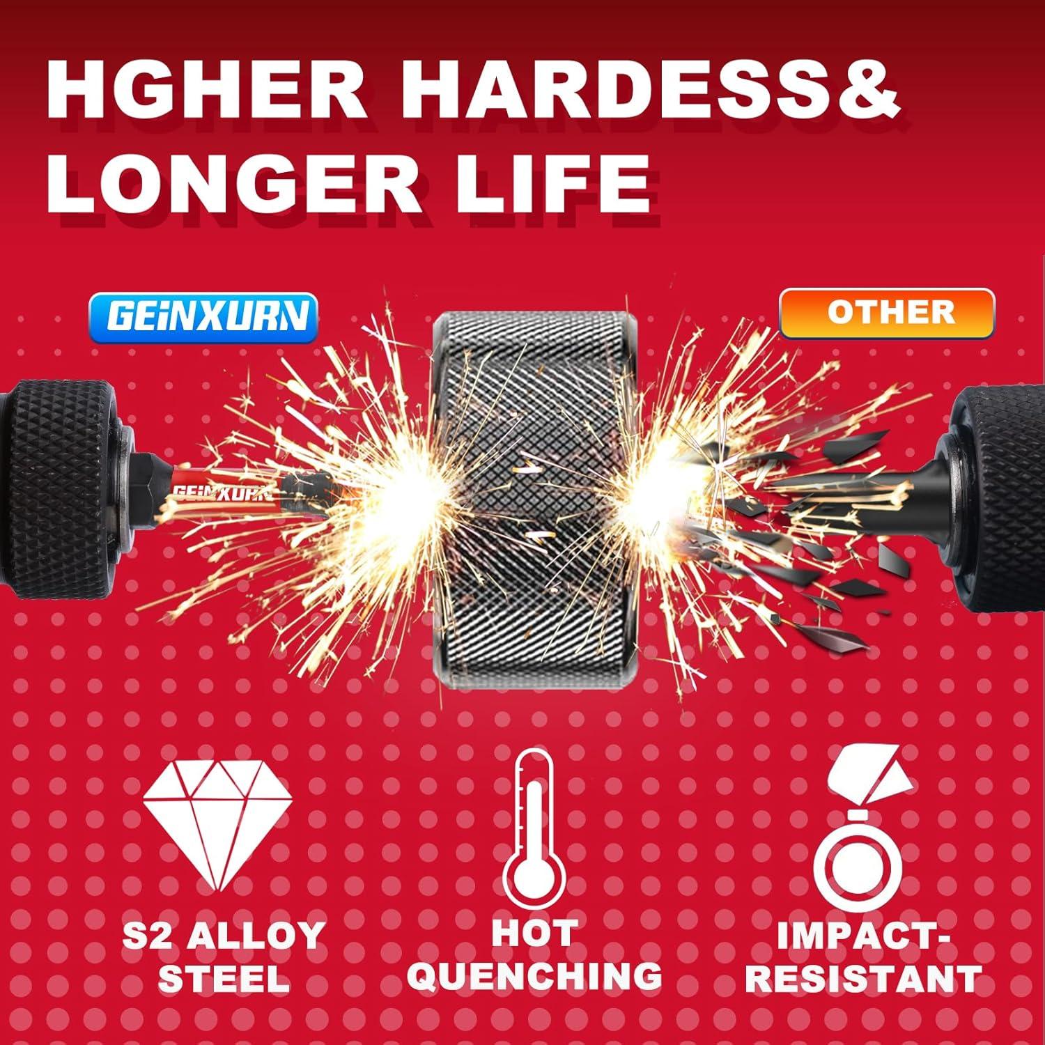 Juego de 30 Puntas Torx T20 GEINXURN con Soporte y Caja