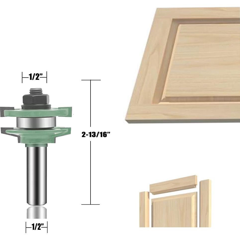 Juego de Brocas de Router OLETBE 3 Piezas 12,7 mm