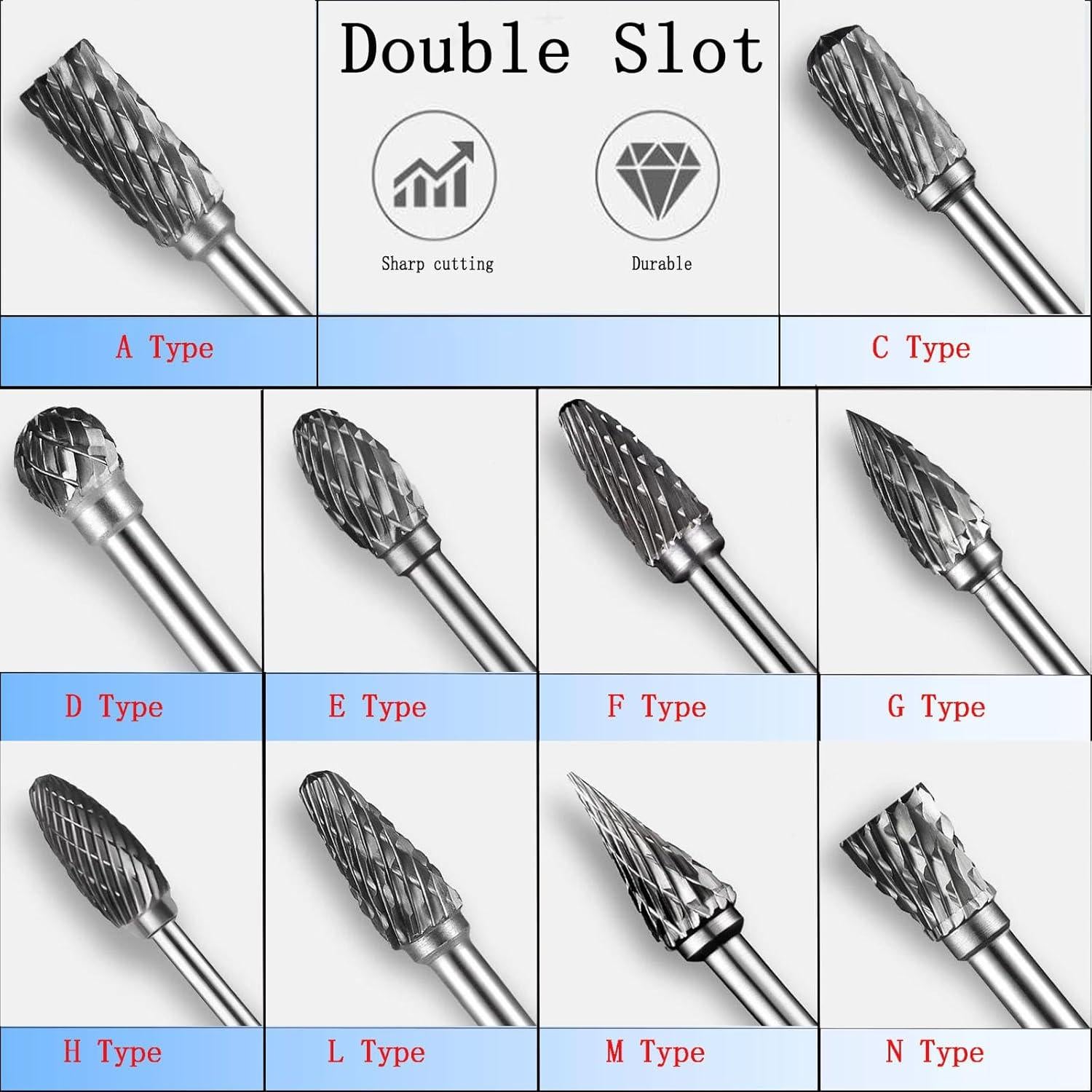 10 Piezas Fresas de Carburo 4x2.35 mm para Dremel