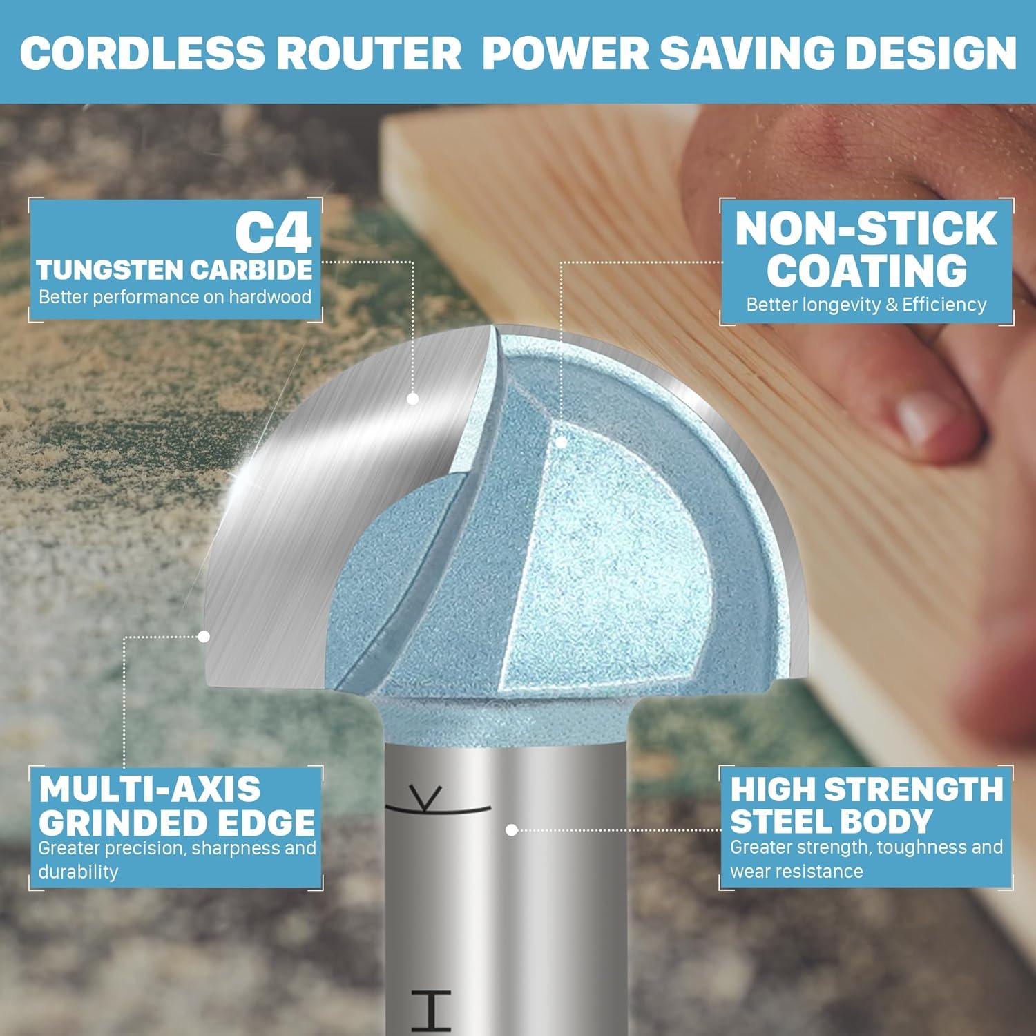 Broca de Router KEENTECH 12mm Eje x 32mm Profundidad