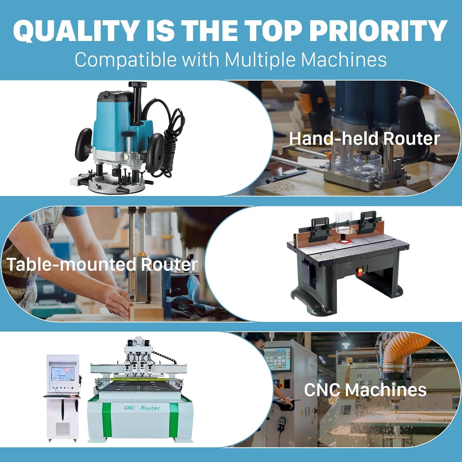 Broca de Router KEENTECH 12mm Eje x 32mm Profundidad