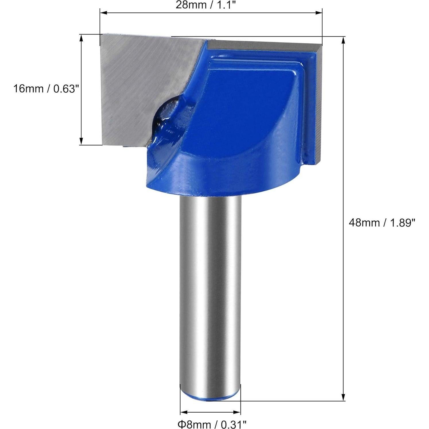 Fresa de Limpieza Inferior uxcell 28mm 8mm Carburo