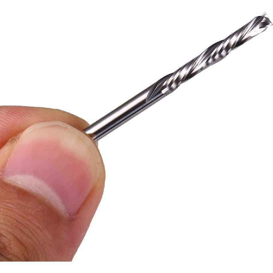 Bit de Router HOZLY 1/8" Carburo Compresión 2PCS