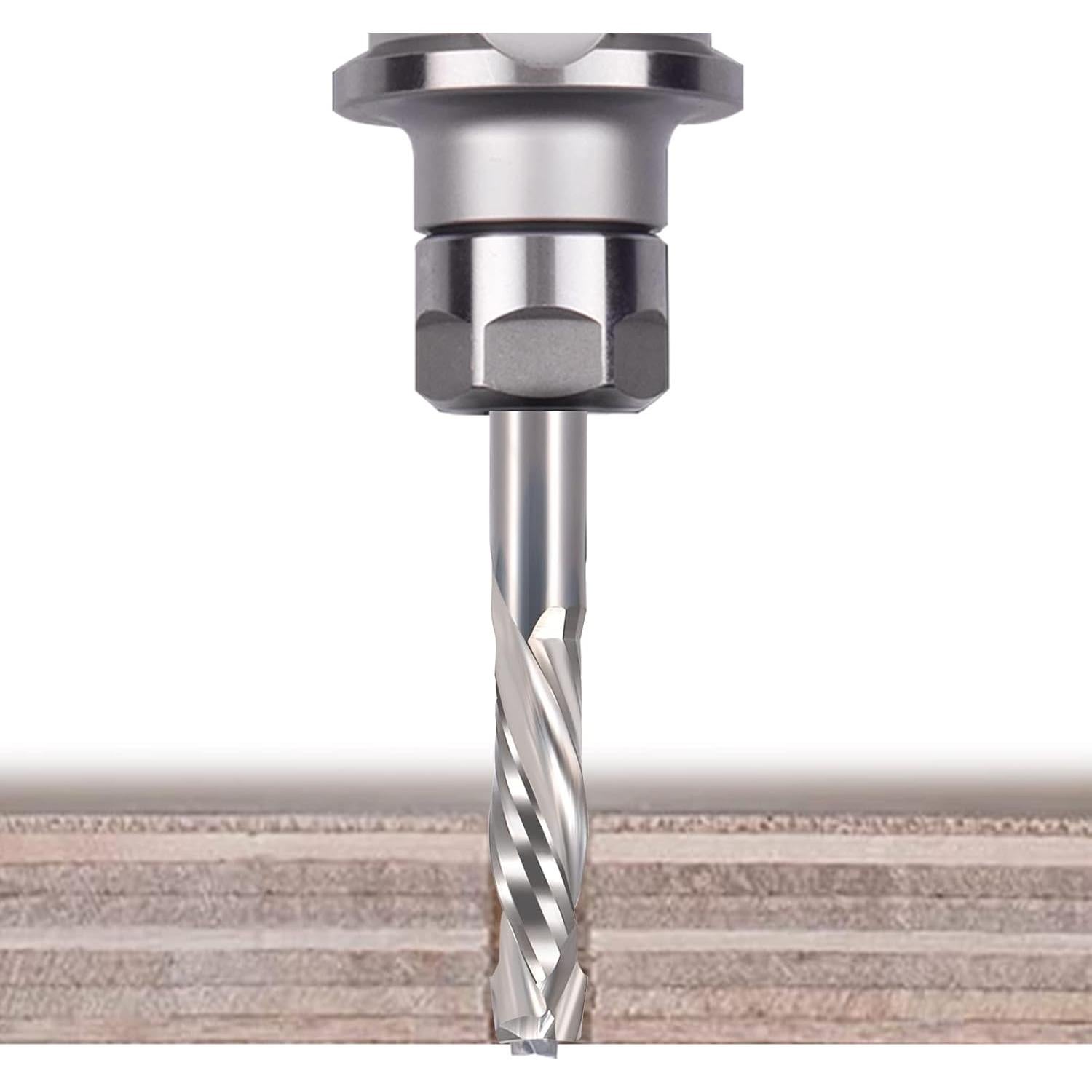 Bit de Router HOZLY 1/8" Carburo Compresión 2PCS