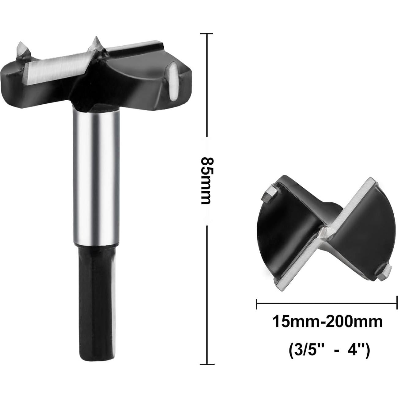 Broca Forstner YEUTTYX 90mm Carburo para Madera
