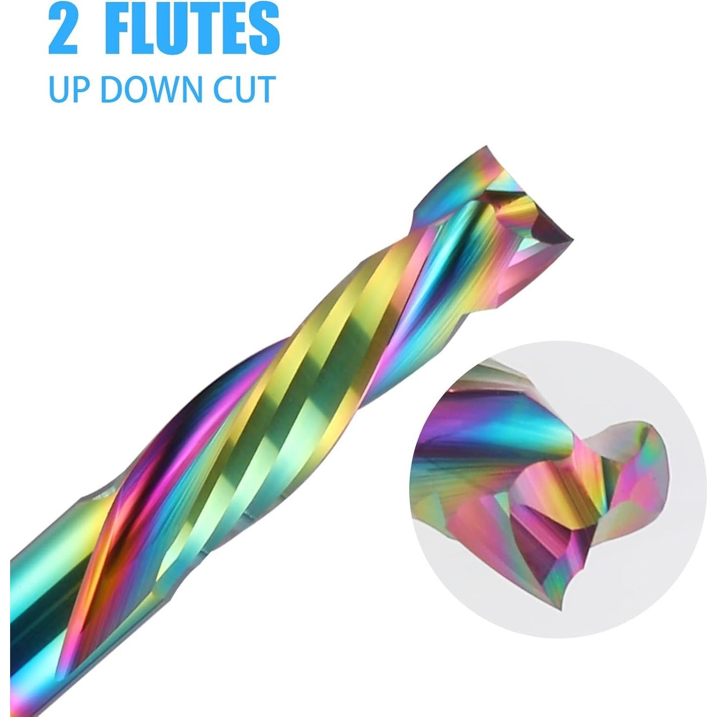 Cortador de Fresado HOZLY 10PCS Carburo 3.175mm 17mm