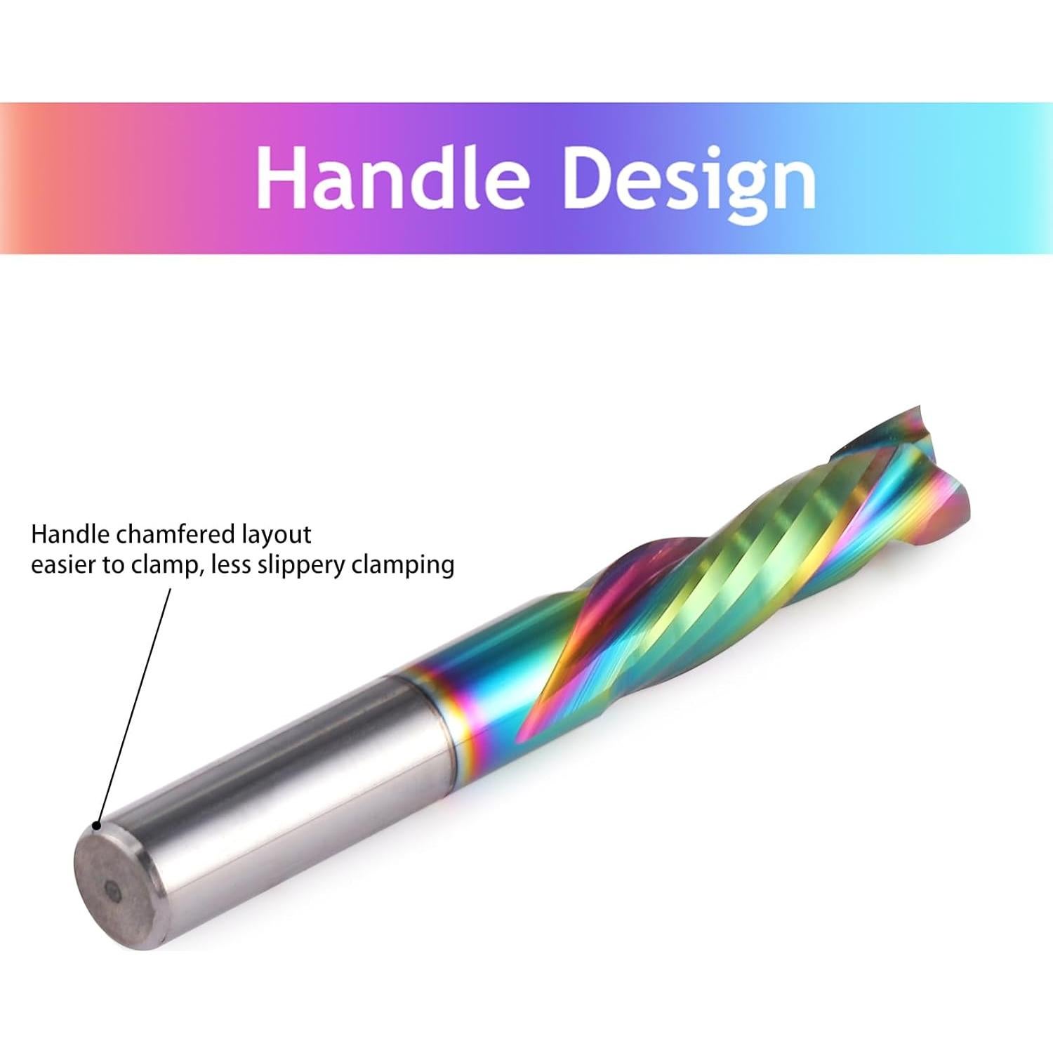 Cortador de Fresado HOZLY 10PCS Carburo 3.175mm 17mm