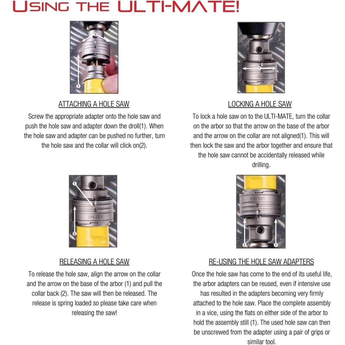 Sierra de Agujero Profunda Starrett 5,08 cm HSS Bi-Metal