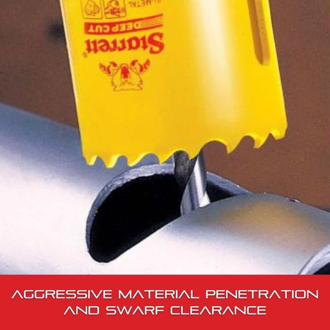 Sierra de Agujero Profunda Starrett 5,08 cm HSS Bi-Metal