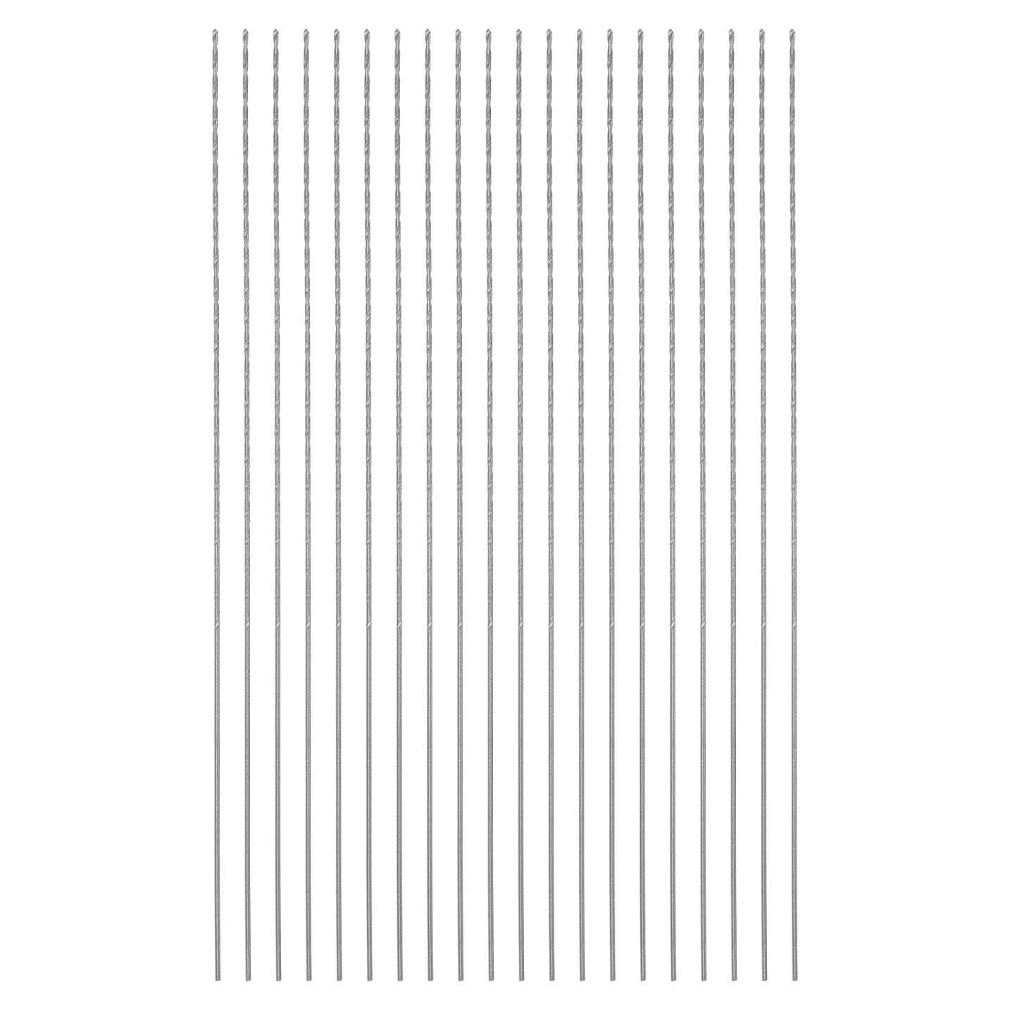 Brocas Extra Largas HARFINGTON 20pcs 0.8mm x 120mm HSS