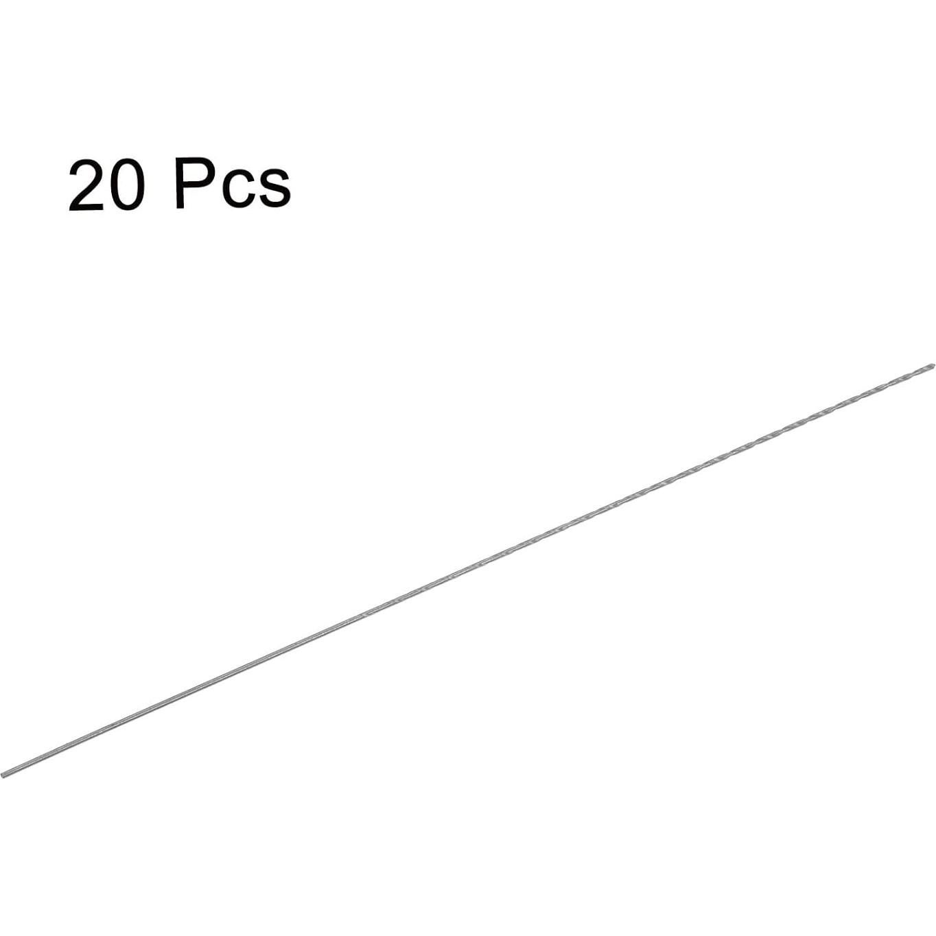 Brocas Extra Largas HARFINGTON 20pcs 0.8mm x 120mm HSS