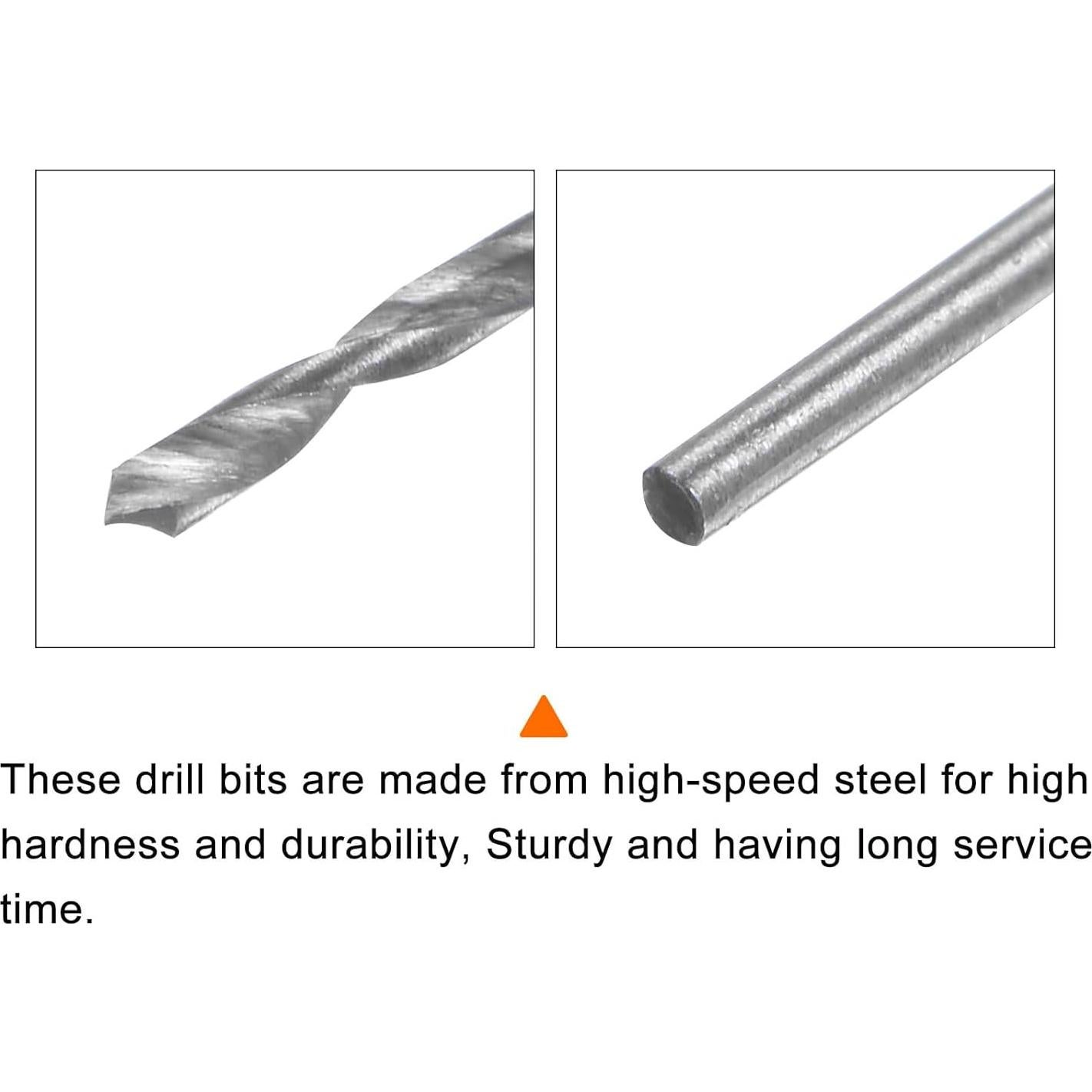 Brocas Extra Largas HARFINGTON 20pcs 0.8mm x 120mm HSS